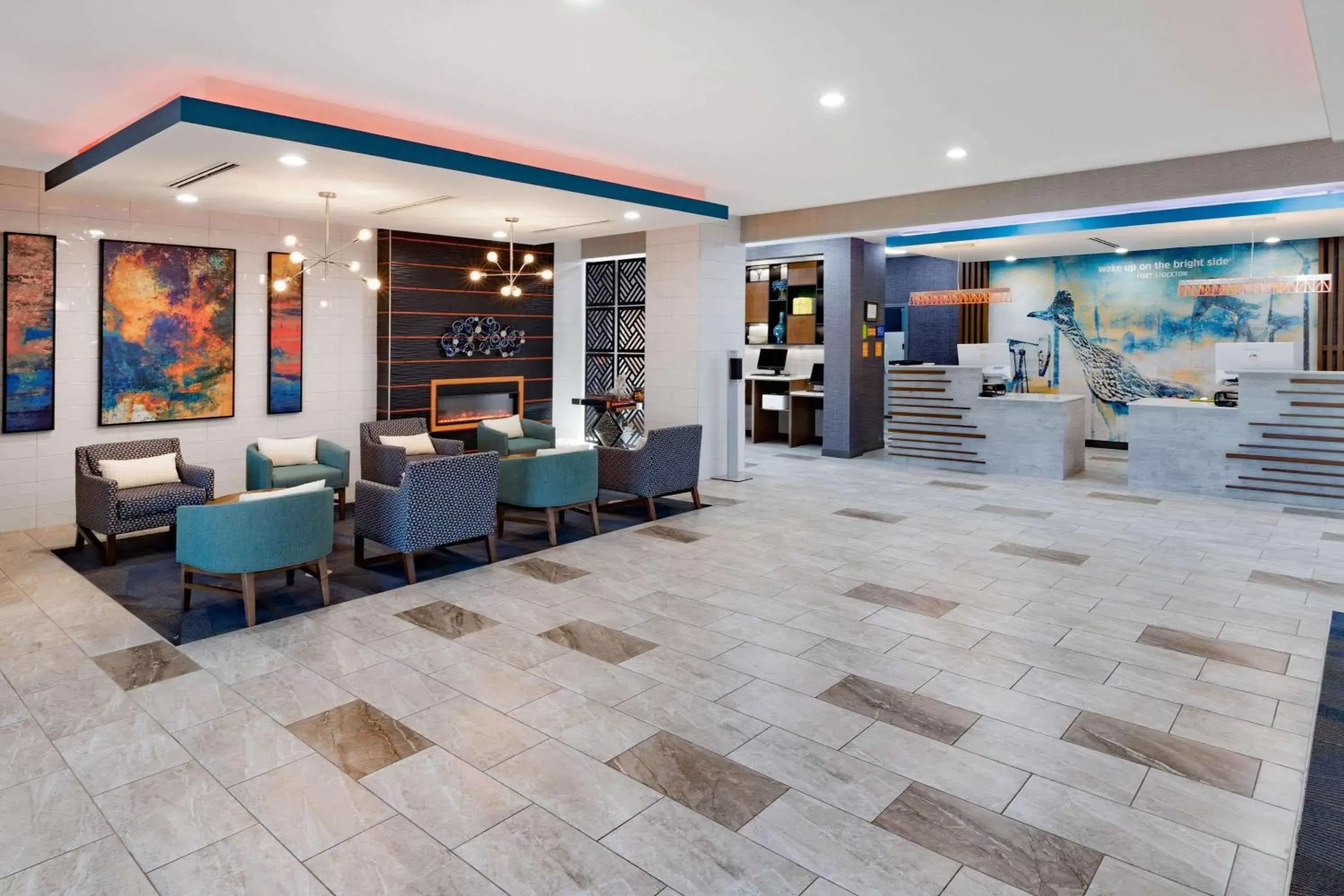 Lobby or reception, Lobby/Reception in La Quinta Inn & Suites by Wyndham Fort Stockton Northeast
