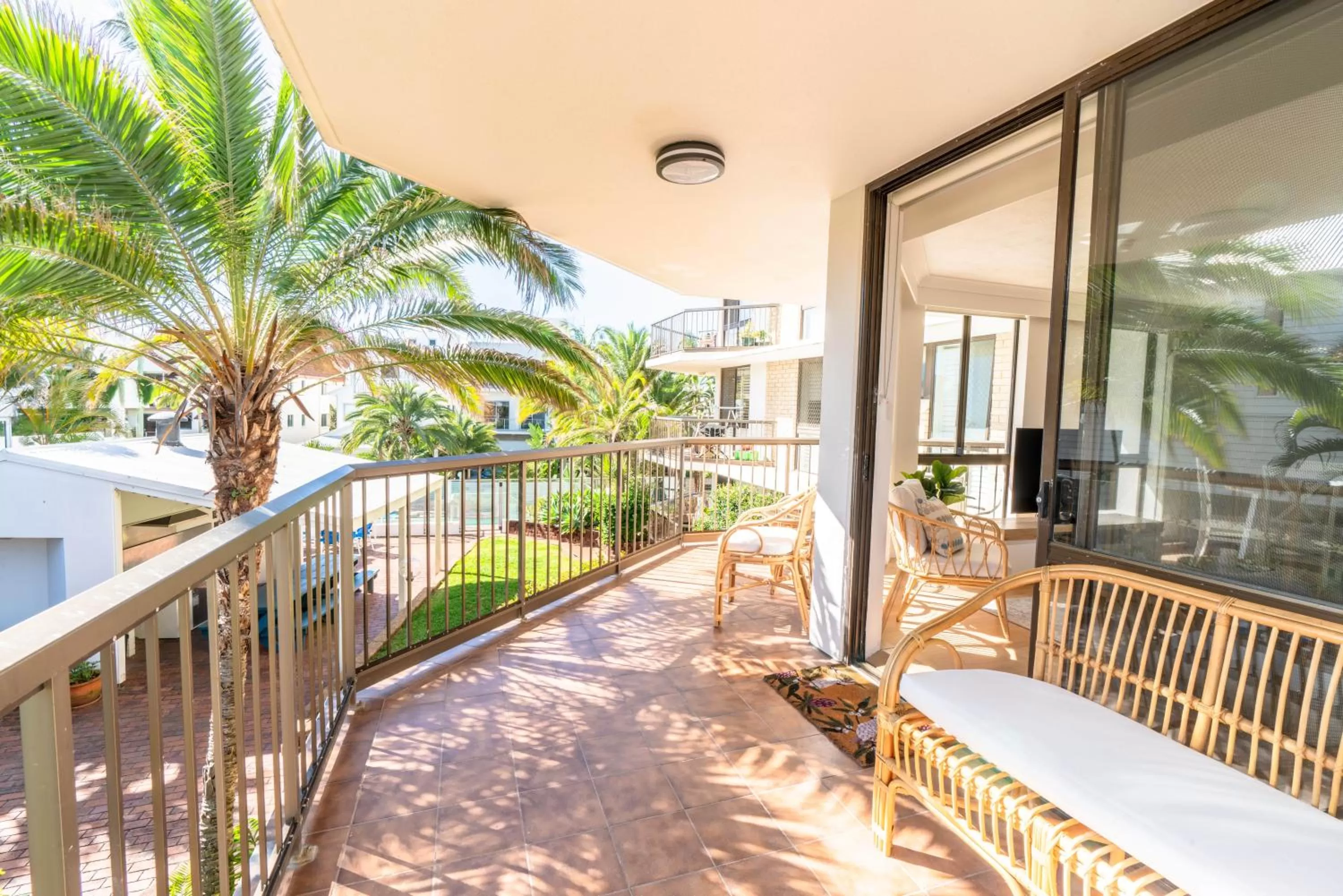 Patio in Beach Palms Holiday Apartments