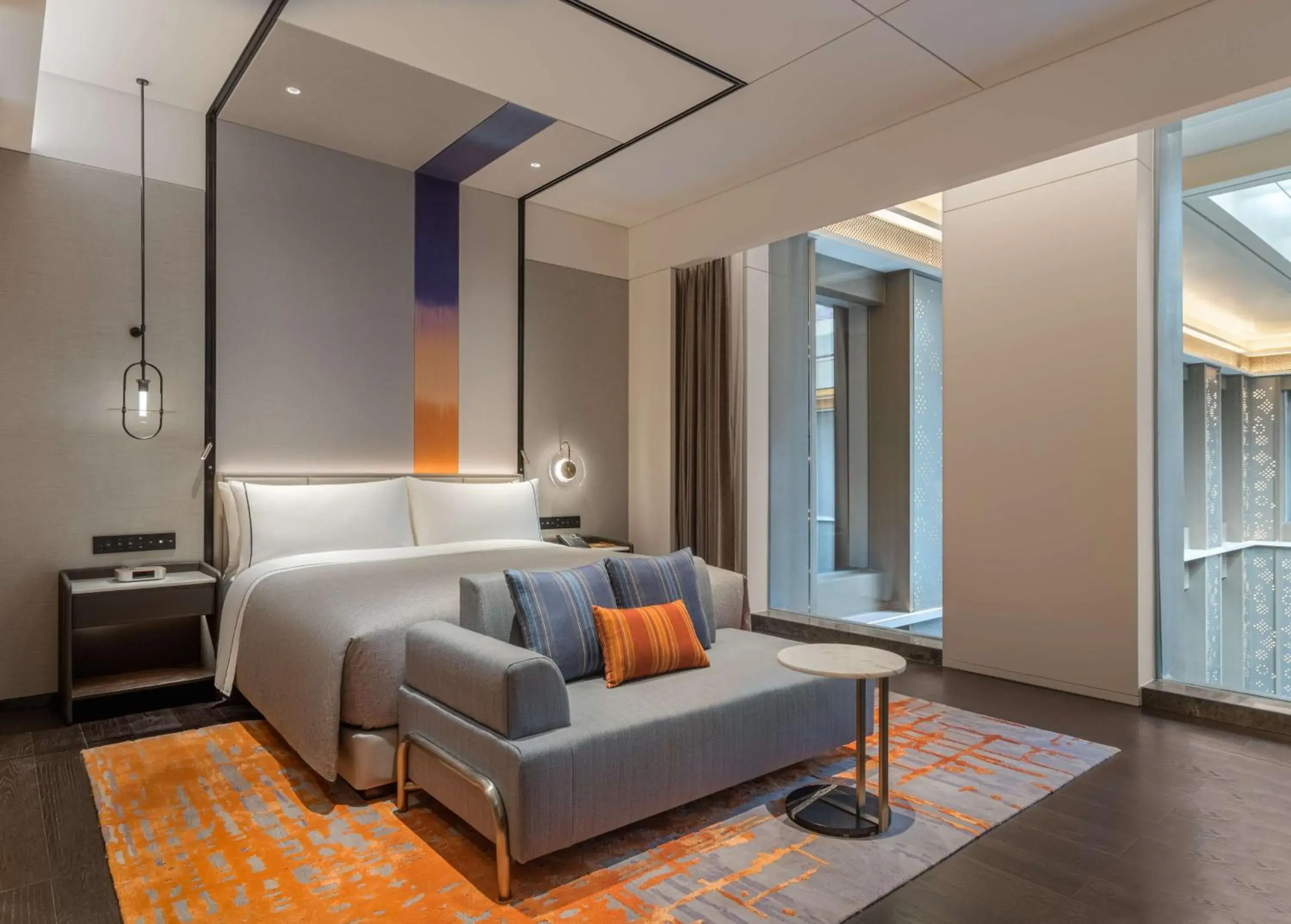 Property building, Bed in Canopy by Hilton Xi'an Qujiang Property building, Bed in Canopy by Hilton Xi'an Qujiang