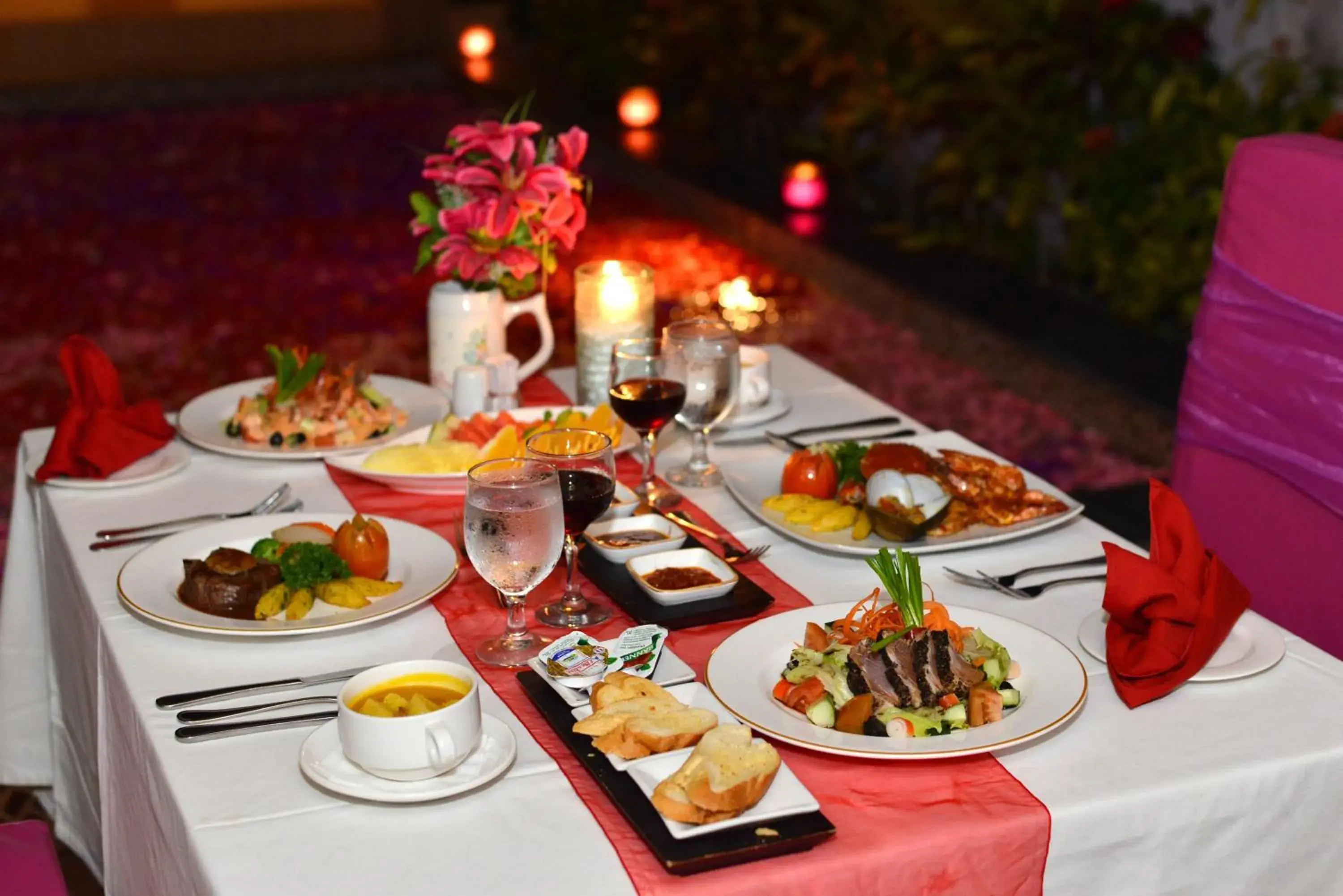 Dining area in Lavender Villa & Spa