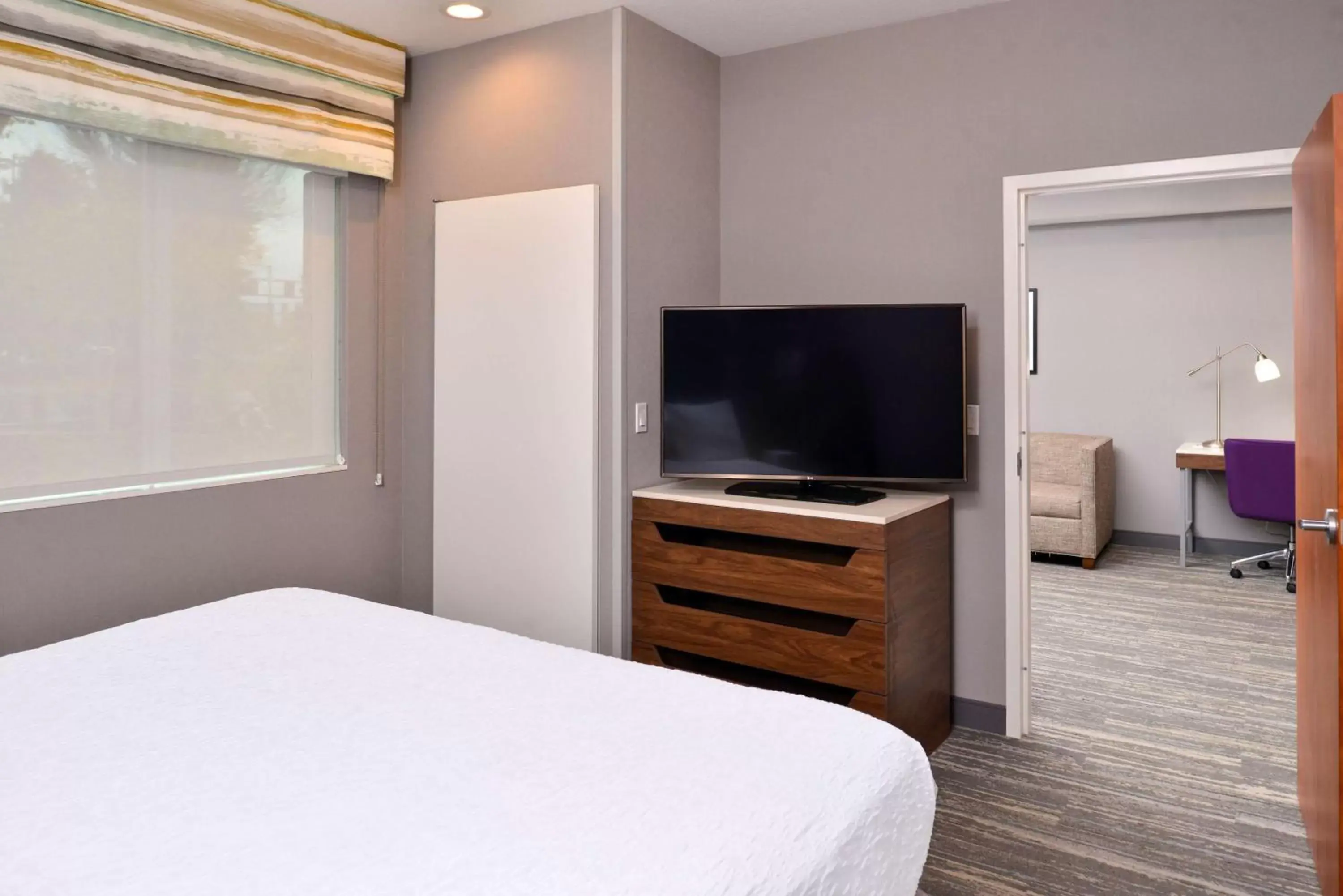 Bedroom, TV/Entertainment Center in Hampton Inn & Suites Boise/Spectrum