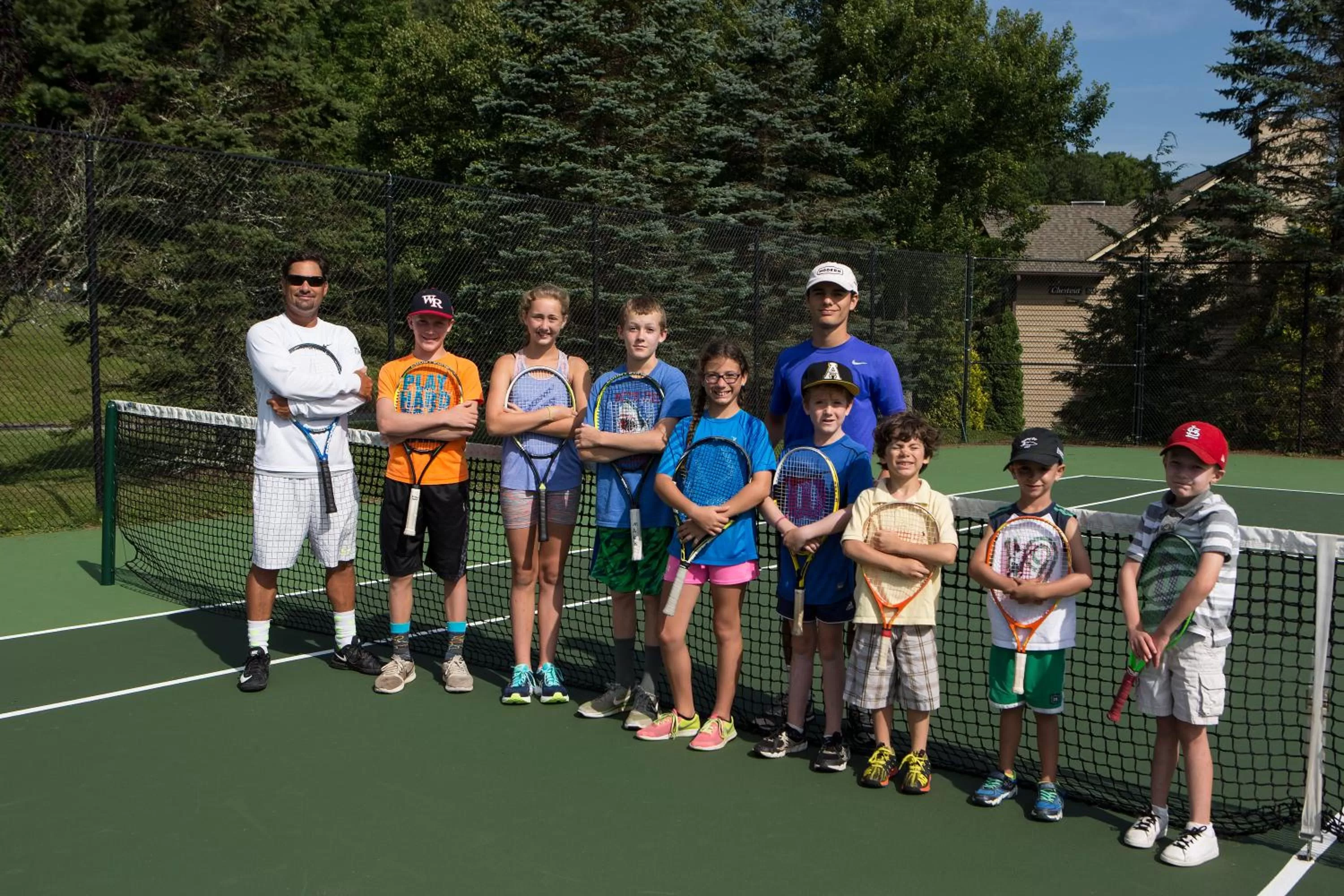 Tennis court in Chetola Resort