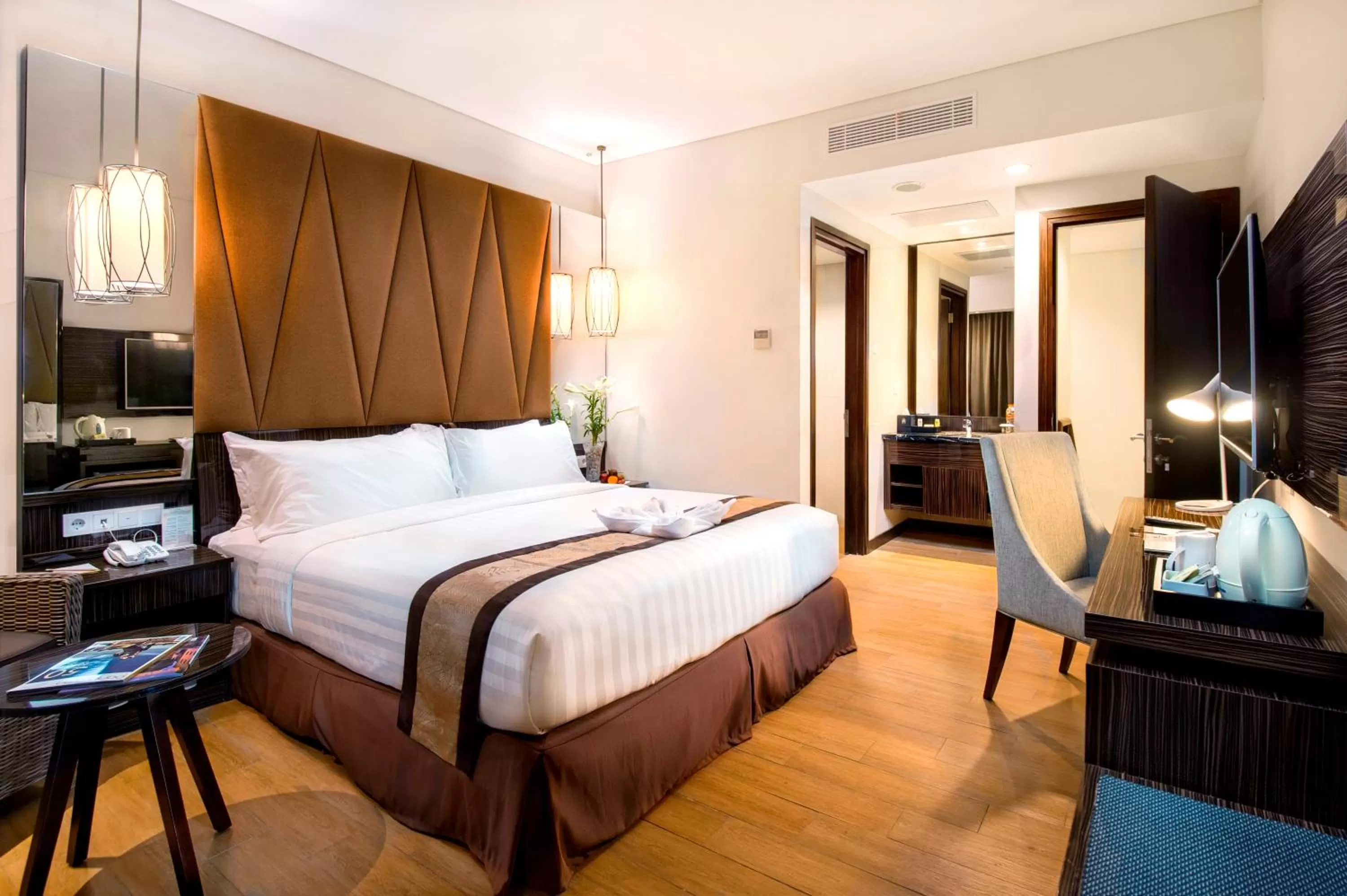 Bedroom, Bed in The New Atrium Hotel Yogyakarta