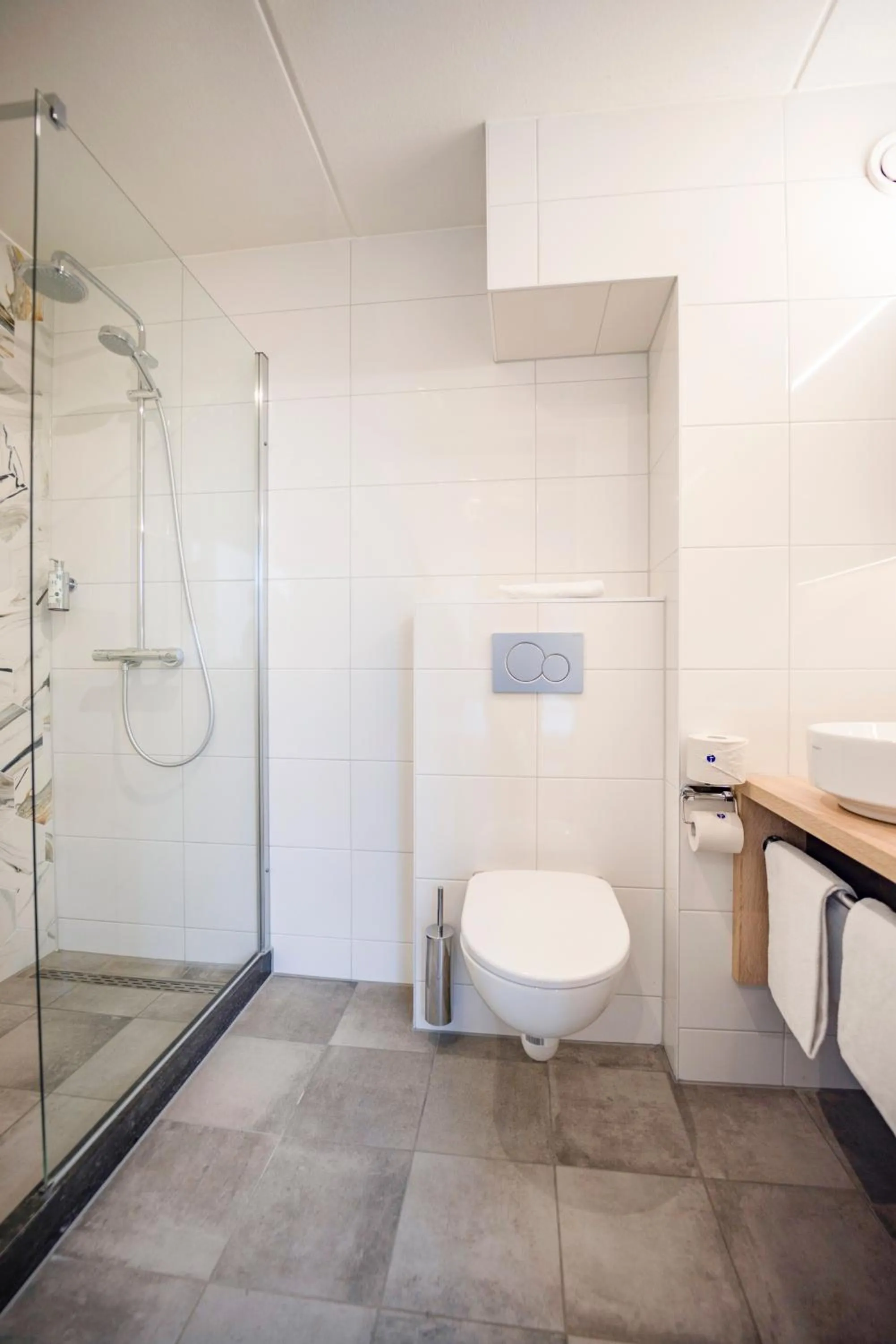 Toilet in Fletcher Hotel Restaurant Zeeduin