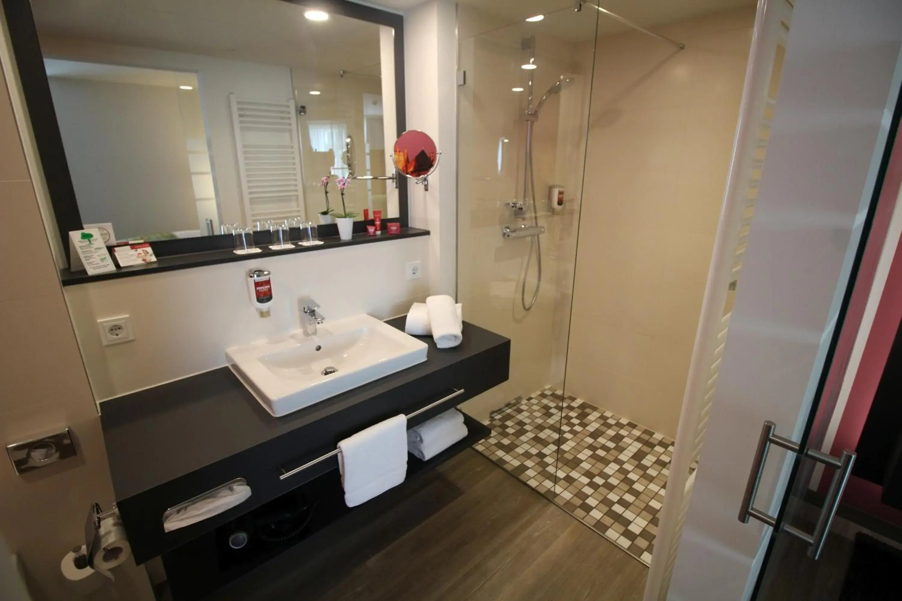 Shower, Bathroom in Hotel Am Kaisersaal