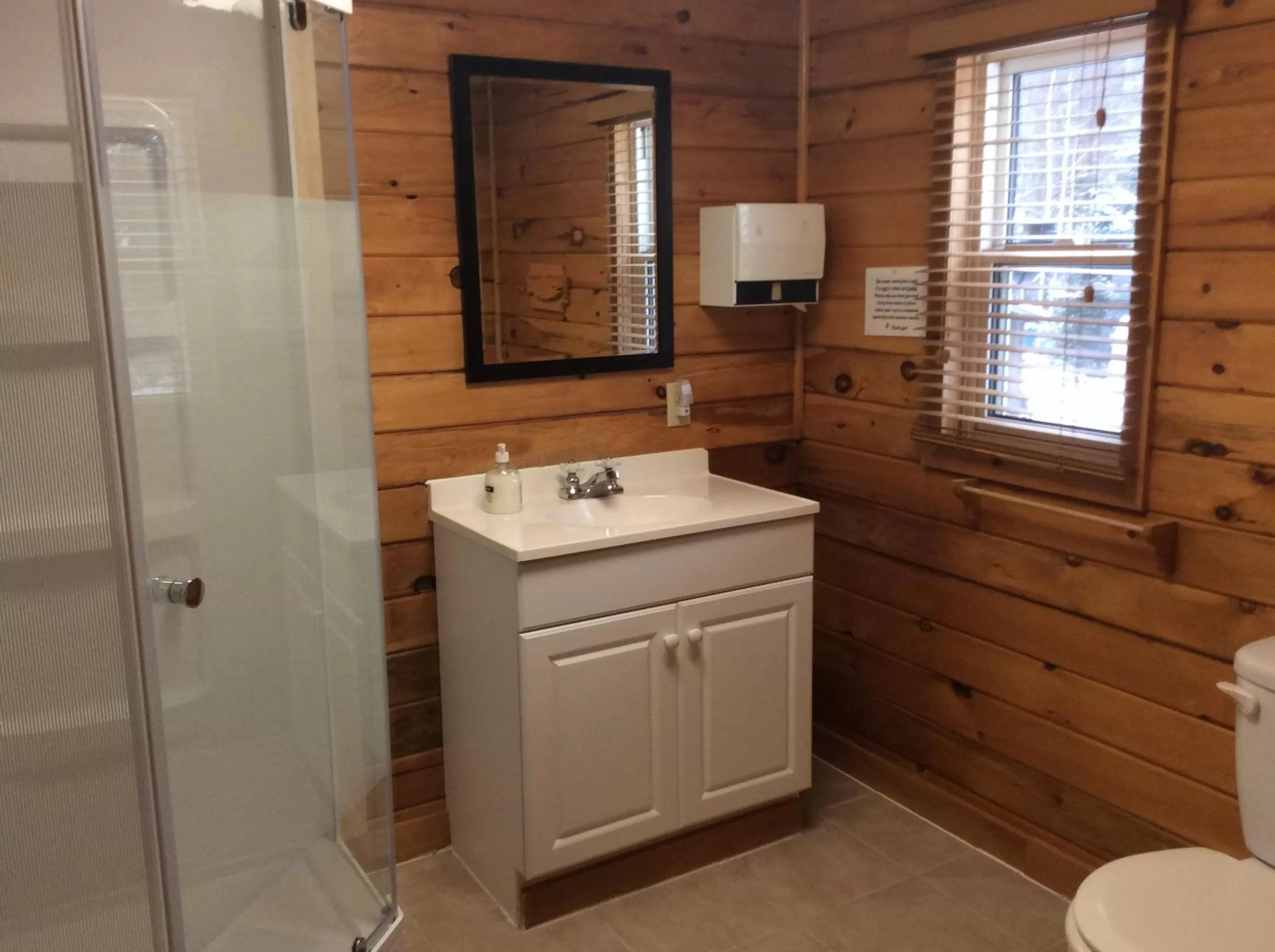 Bathroom in Madawaska Lodge