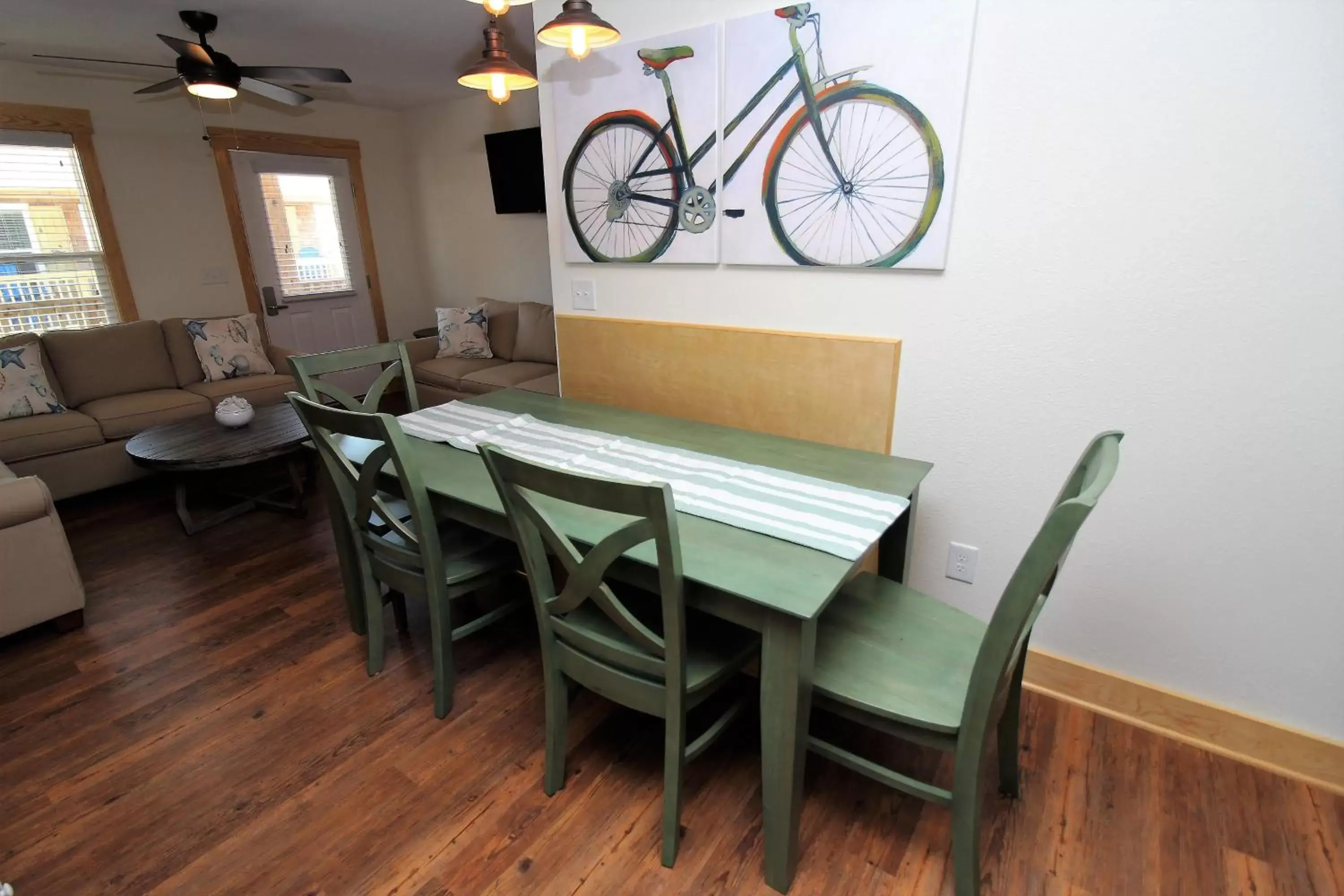 Living room, Dining Area in Whalebone Ocean Cottages by KEES Vacations