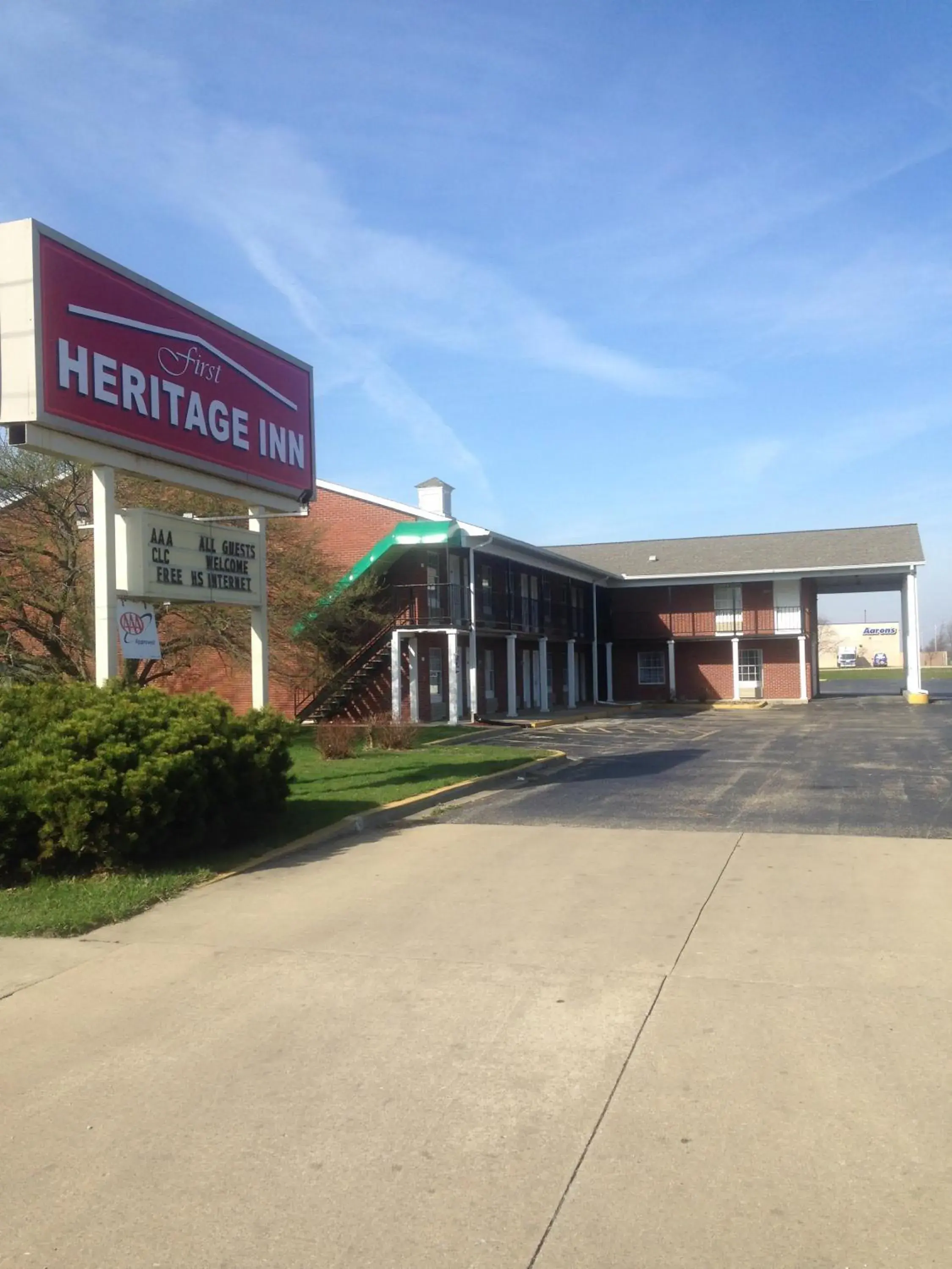 Property Building in First Heritage Inn Rantoul