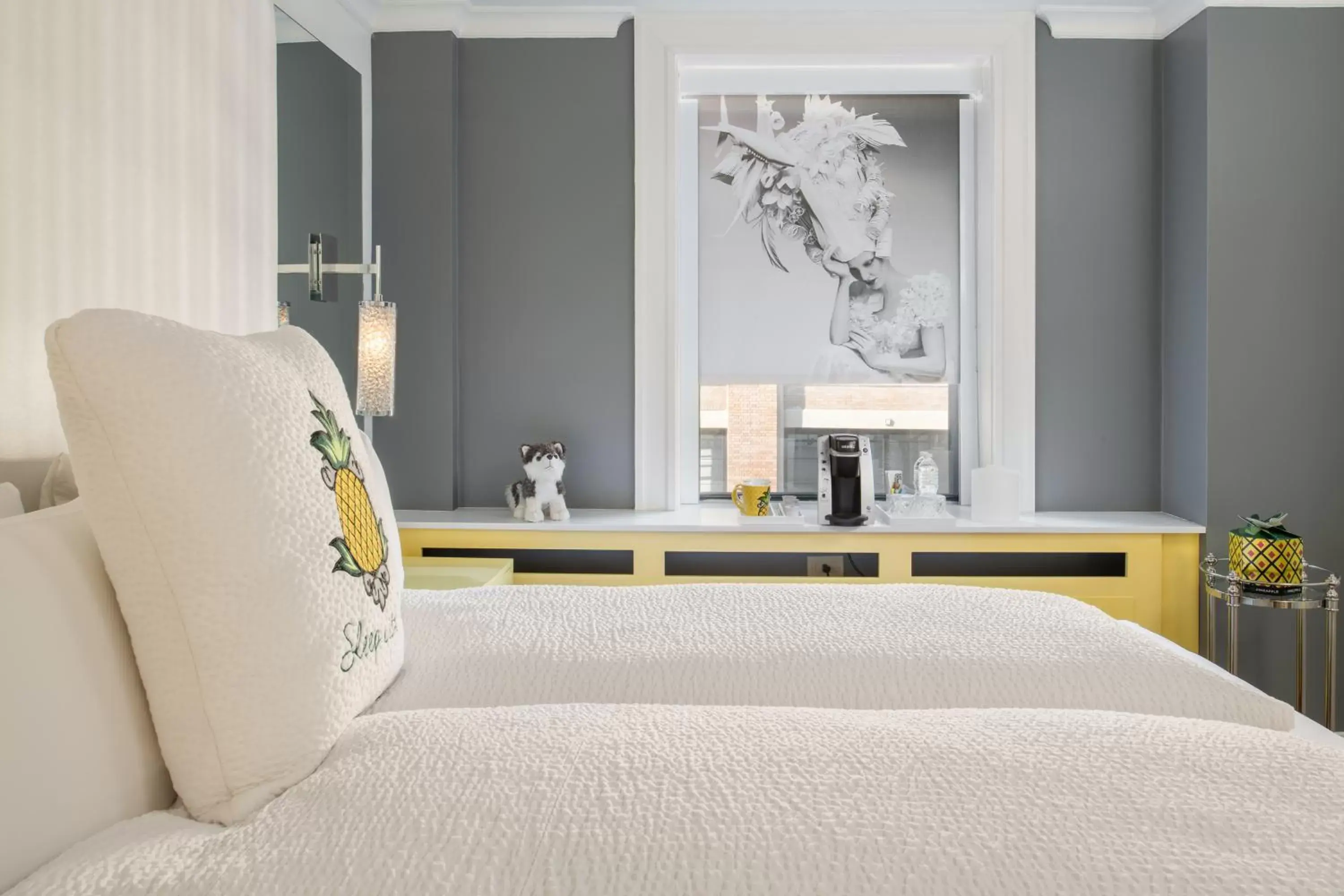 Bedroom, Bed in Staypineapple, A Delightful Hotel, South End Bedroom, Bed in Staypineapple, A Delightful Hotel, South End