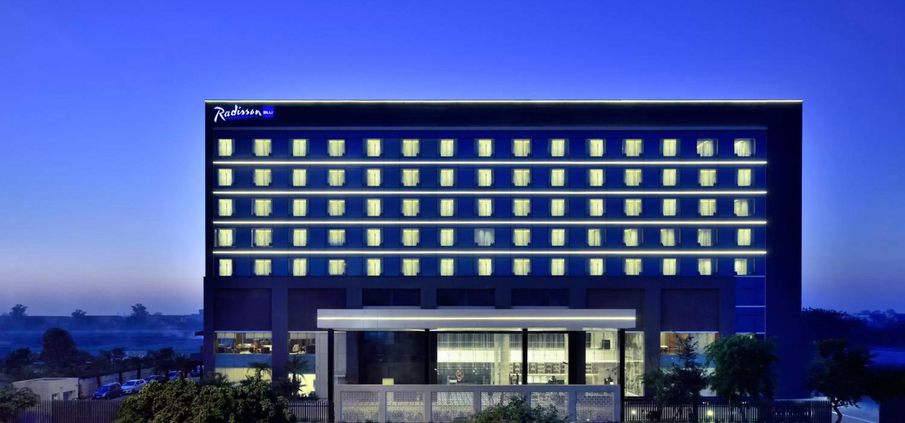 Bird's eye view, Property Building in Radisson Blu Faridabad