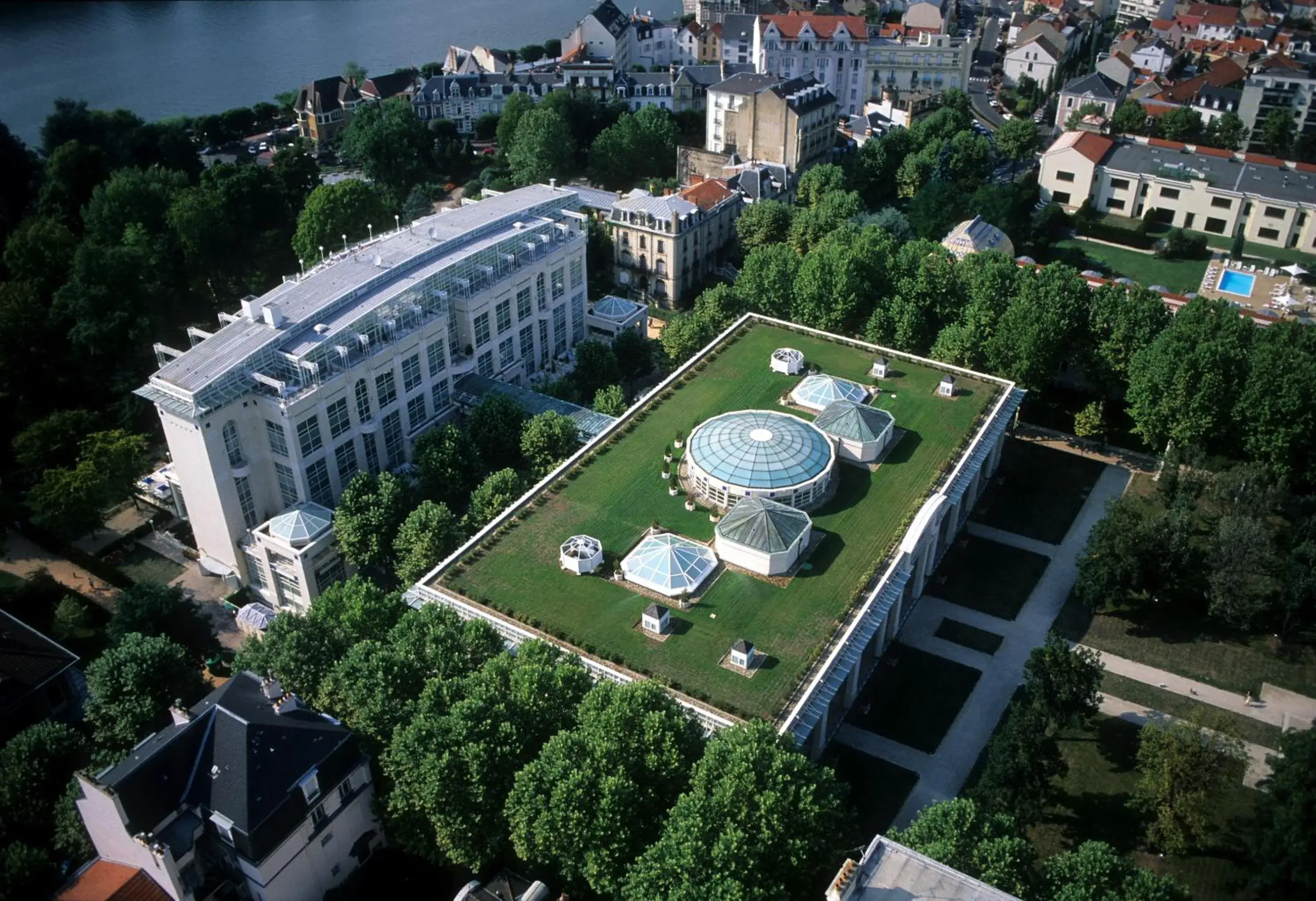 View (from property/room), Bird's-eye View in Vichy Spa Hotel Les Celestins