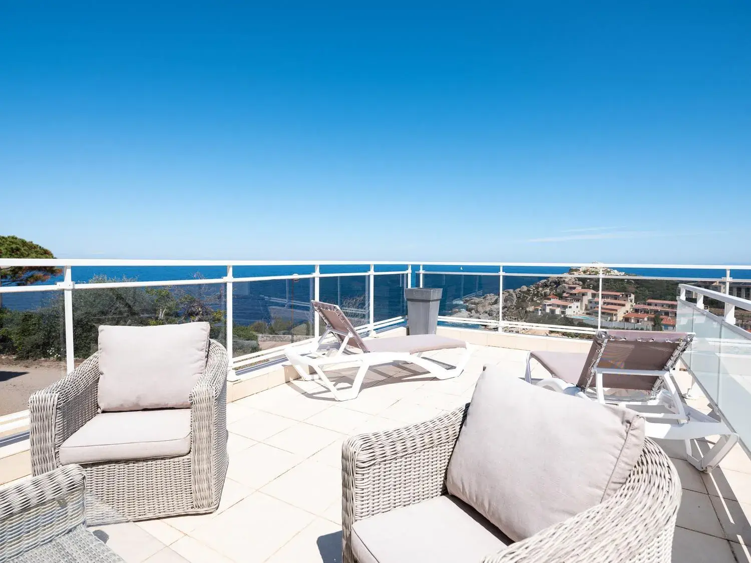 Balcony/Terrace in Hotel Revellata