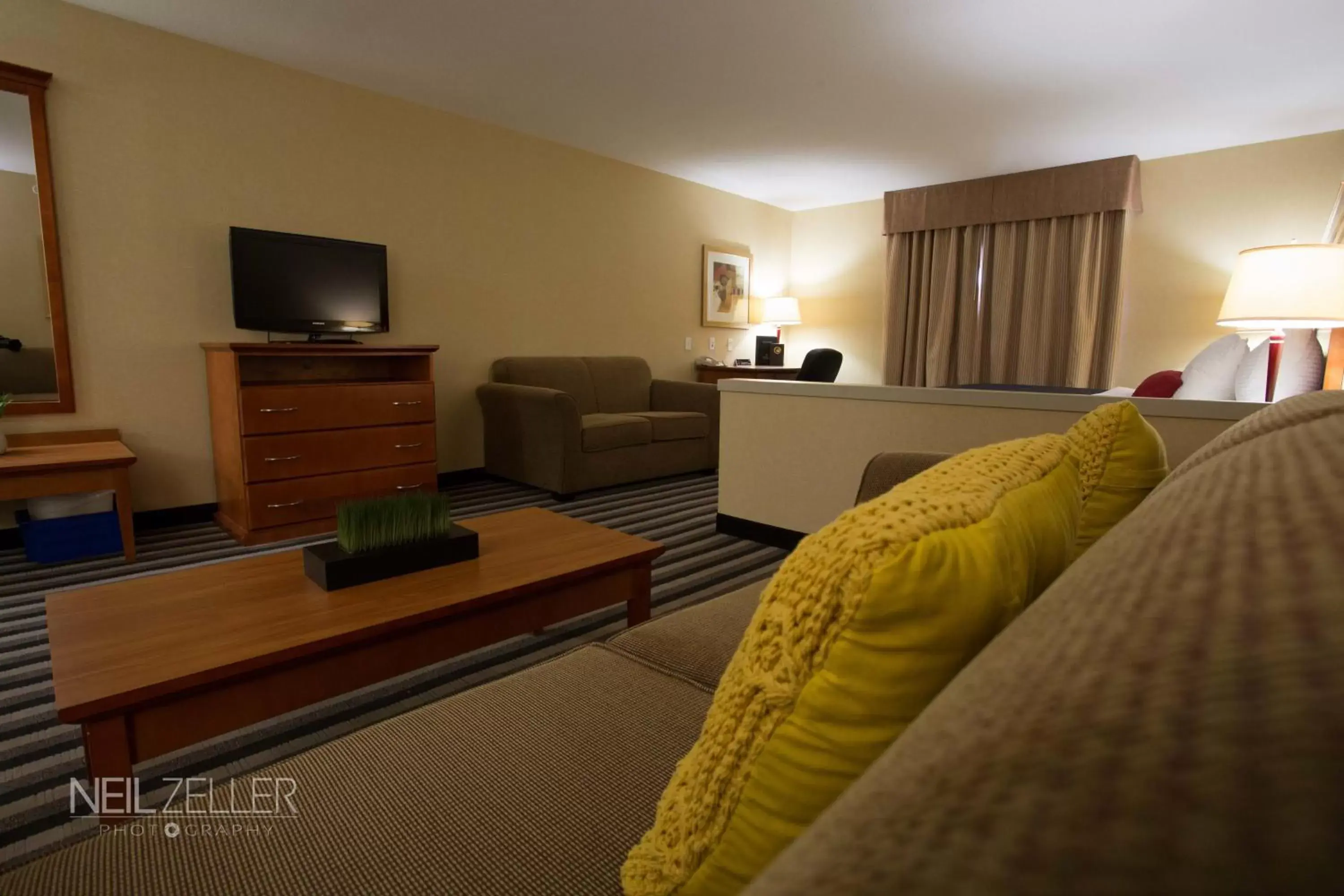 TV and multimedia, Seating Area in Days Inn & Suites by Wyndham Edmonton Airport