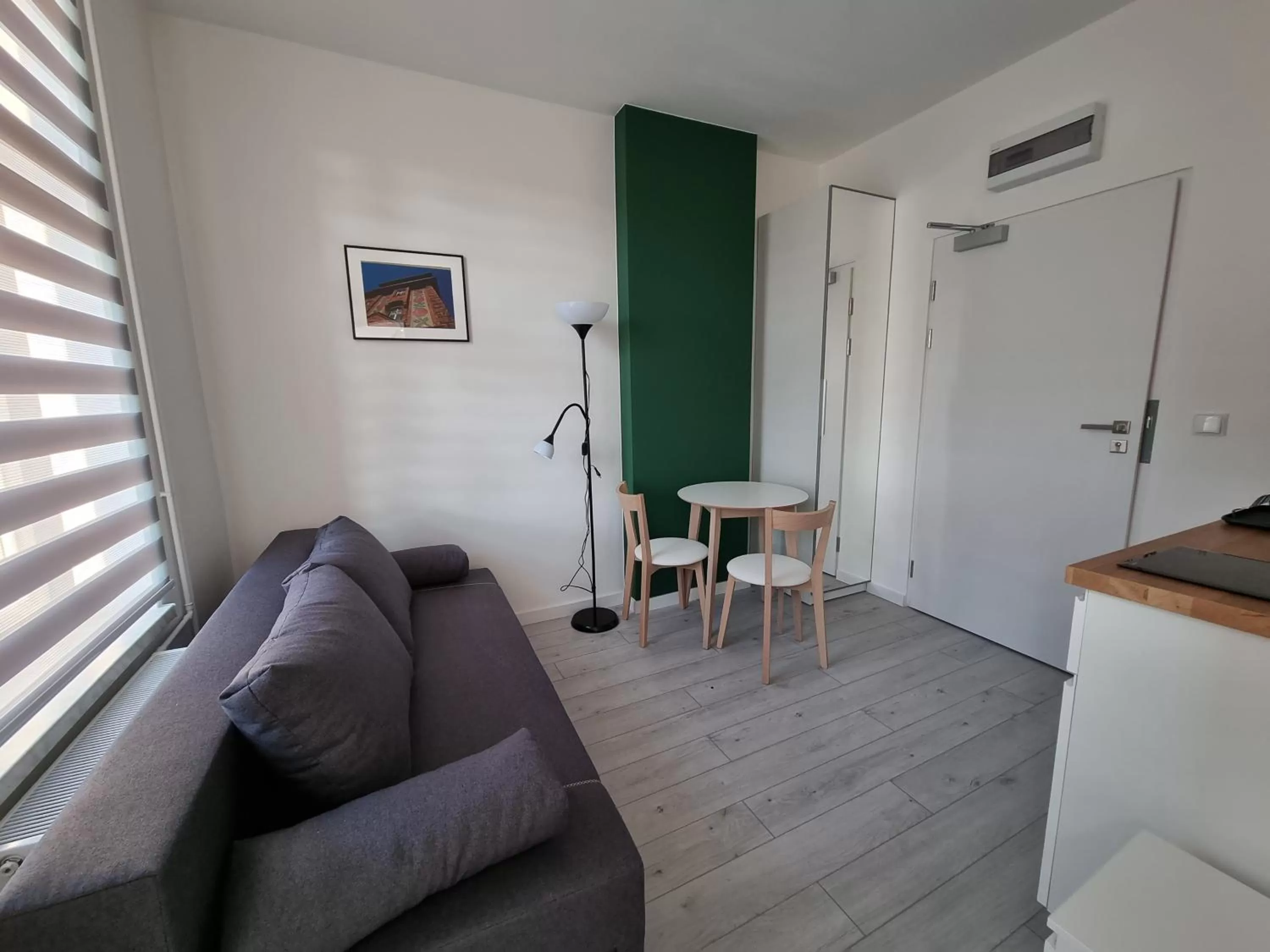 Bed, Seating Area in Apartamenty Katowice Stawowa 5