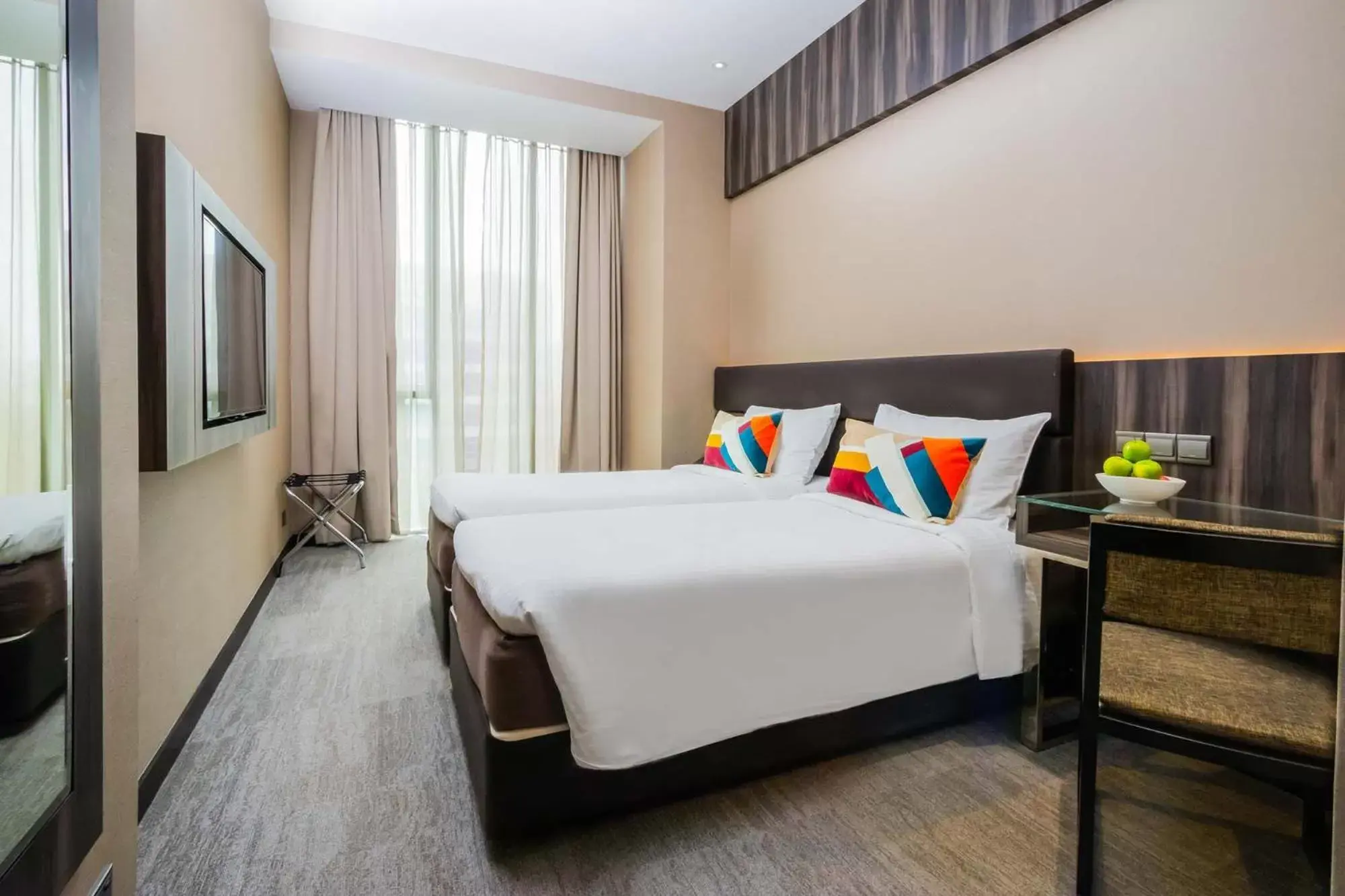 Guests, Bed in Aqueen Hotel Paya Lebar