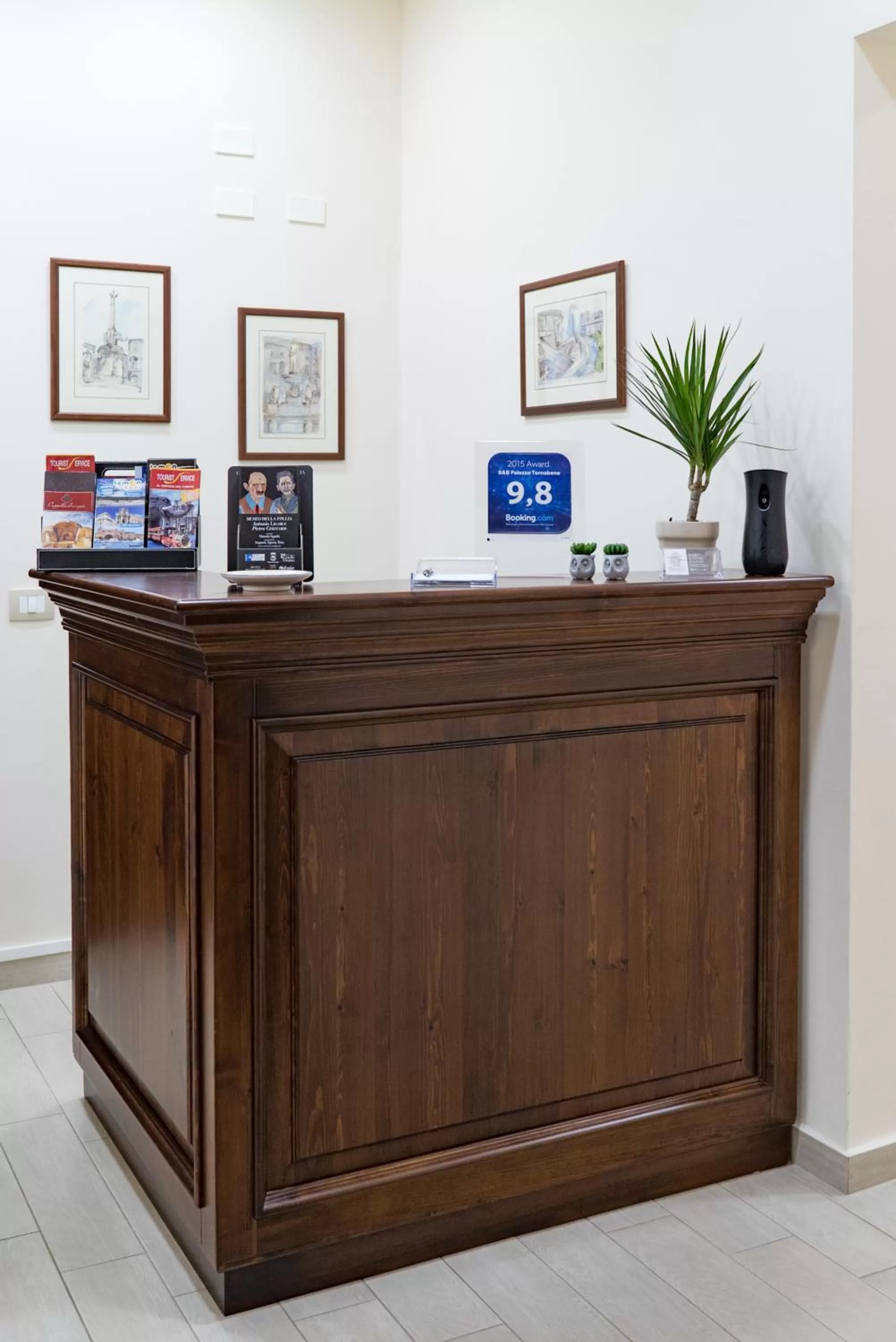 Lobby or reception in B&B Palazzo Tornabene