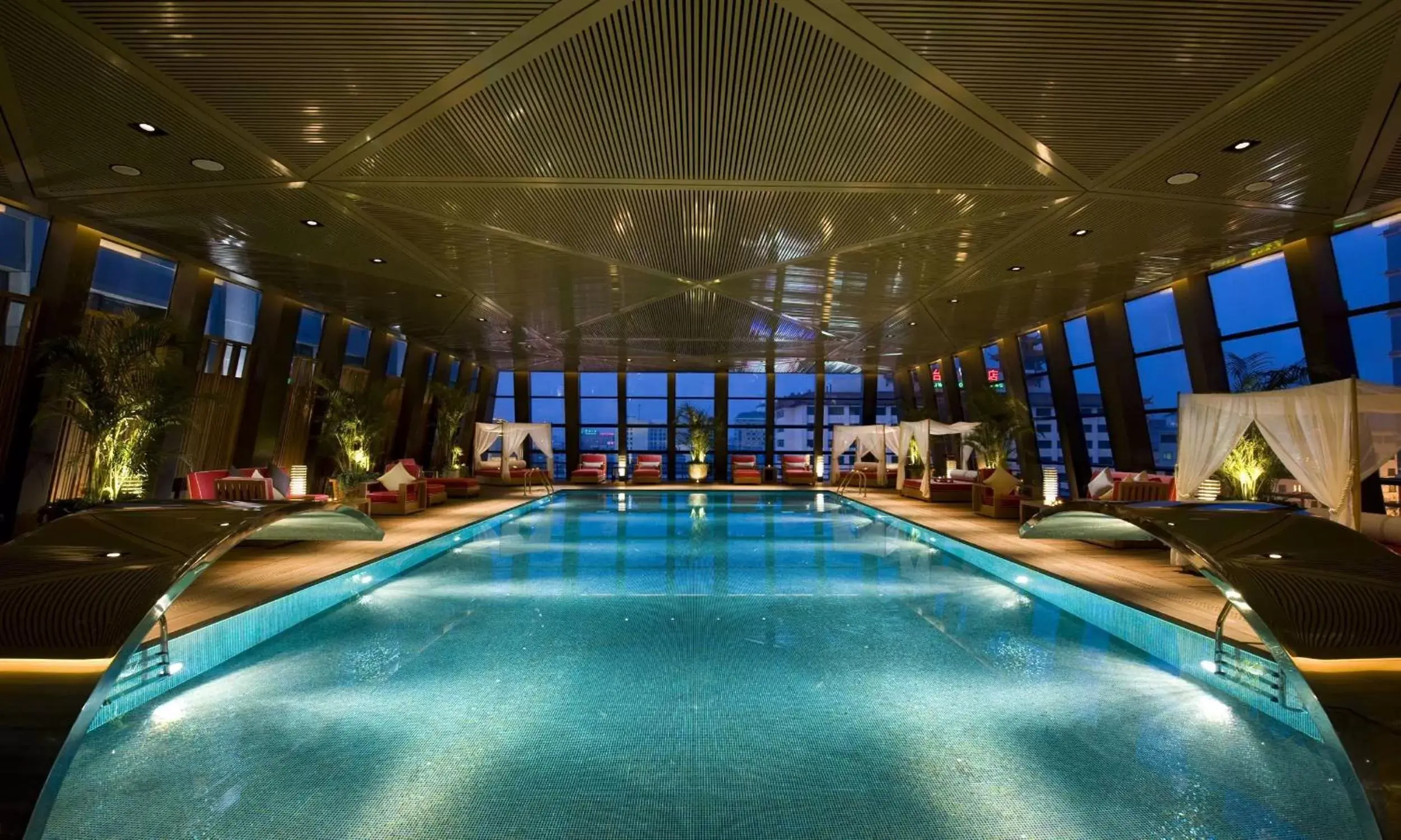 Pool view, Swimming Pool in Hilton Beijing Wangfujing