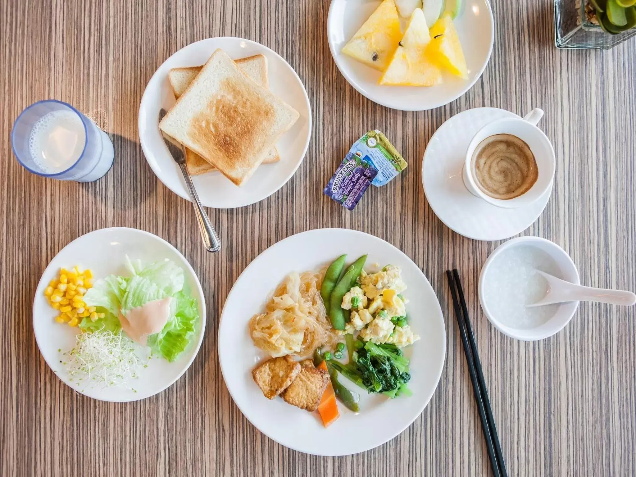 Breakfast in Rainbow Hotel