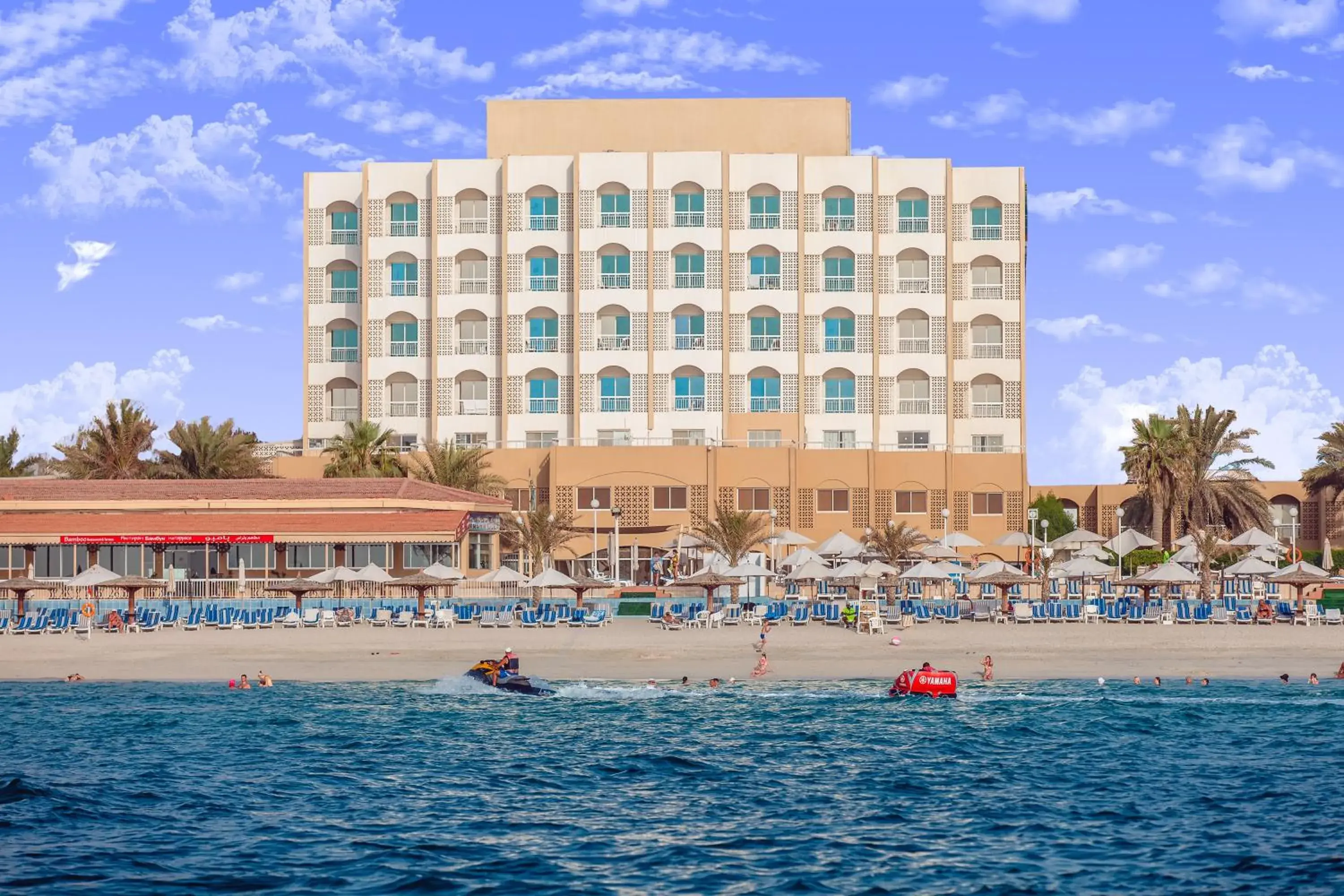 Beach, Property Building in Sharjah Carlton Hotel