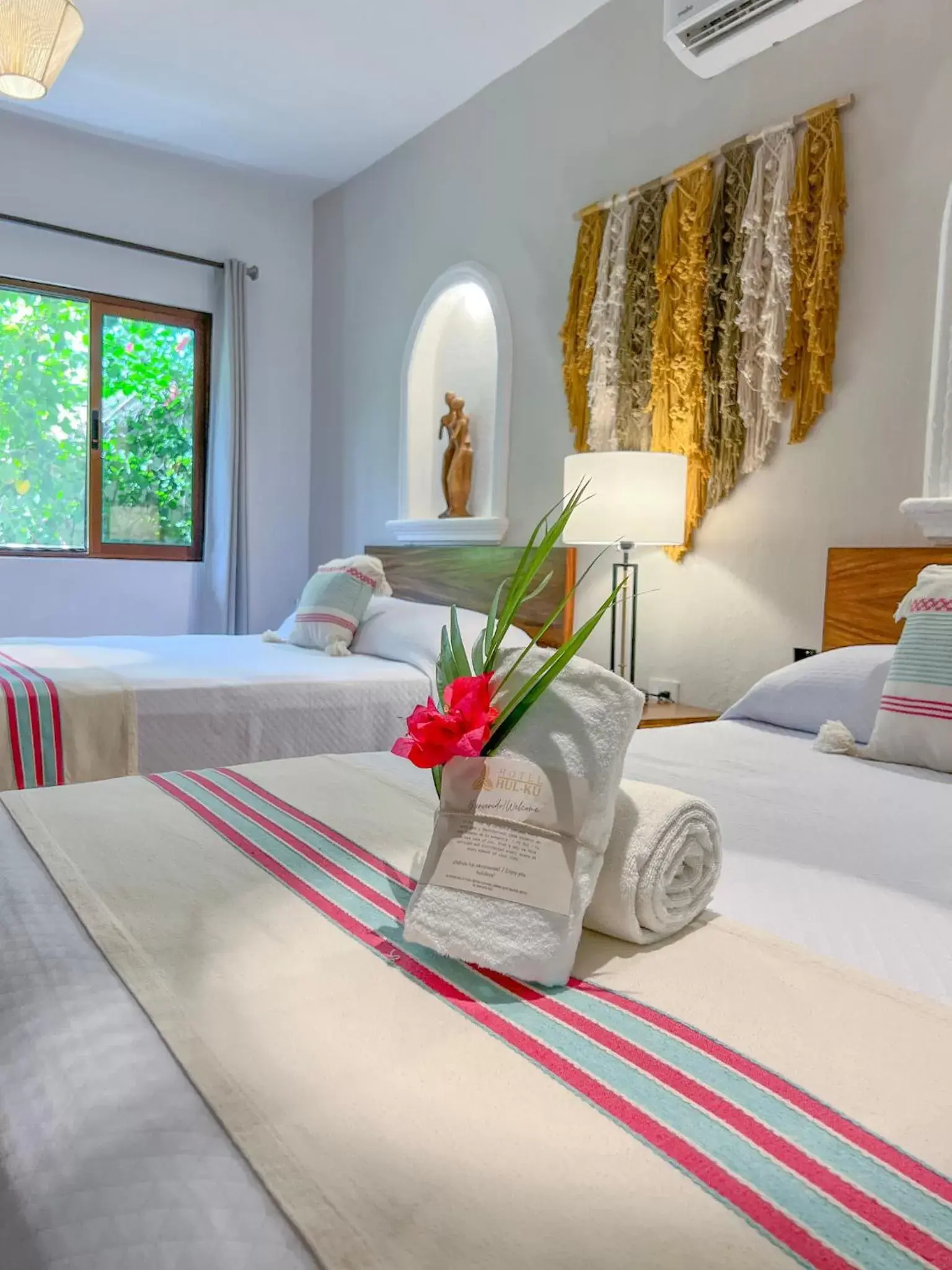 Bed in Hotel Hulku Bed in Hotel Hulku