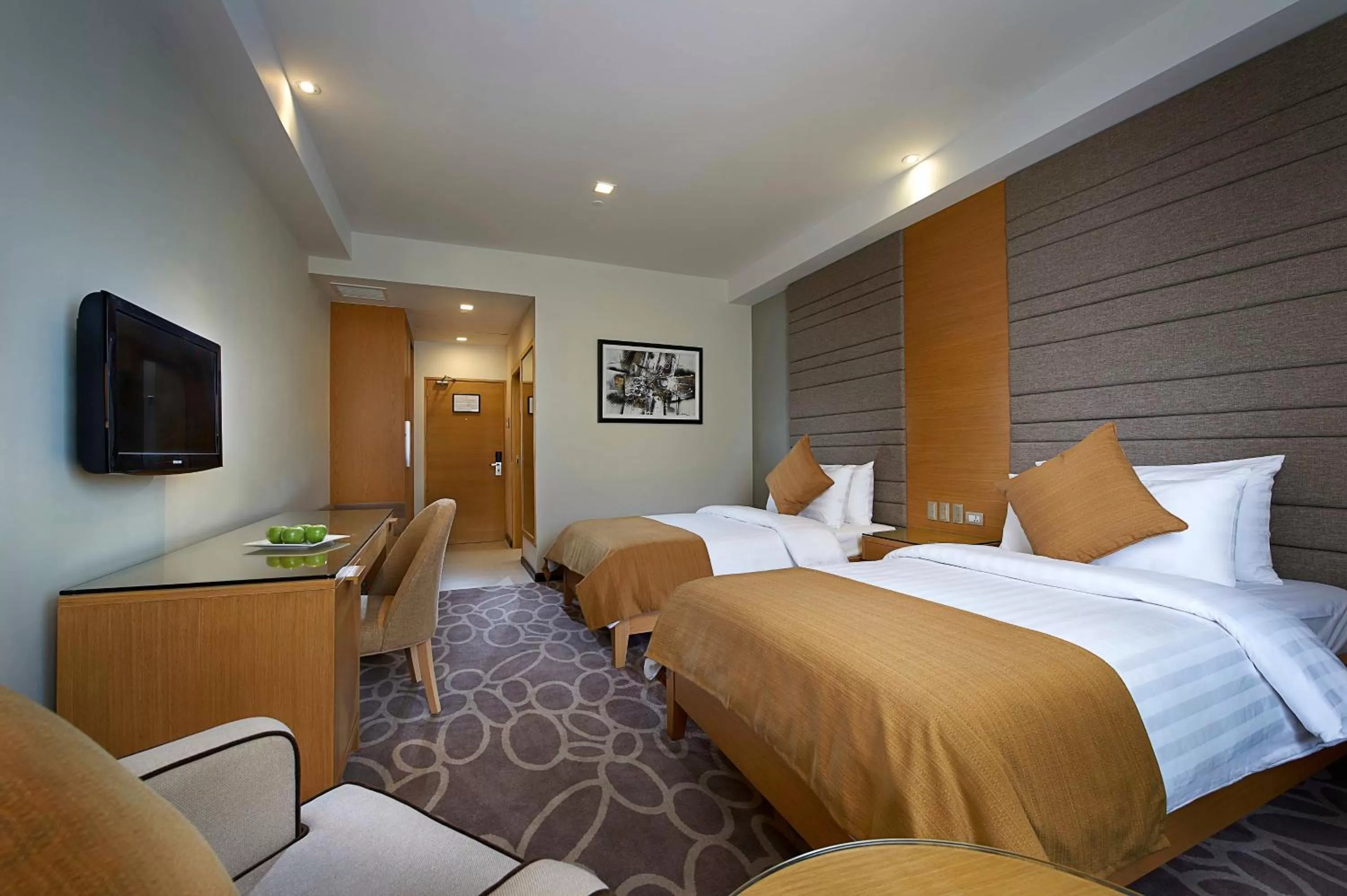 Bed in Berjaya Makati Hotel