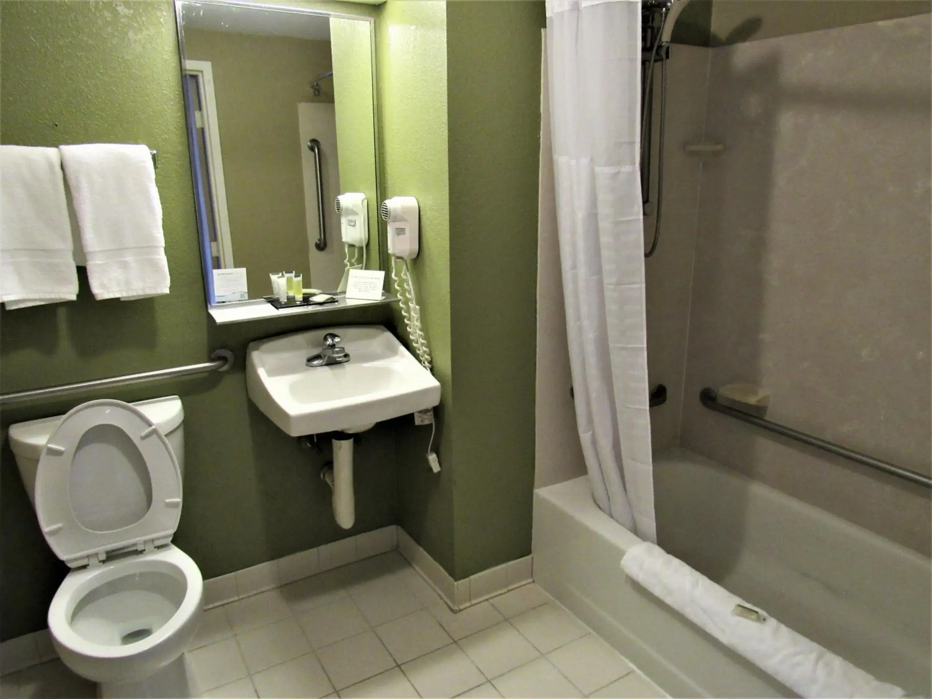 Bathroom in Super 8 by Wyndham New Cumberland