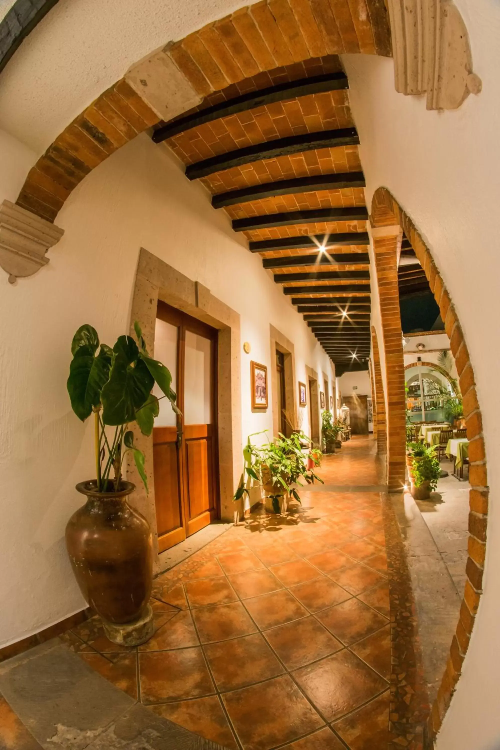 Patio, Lobby/Reception in Hotel Mesón de los Remedios