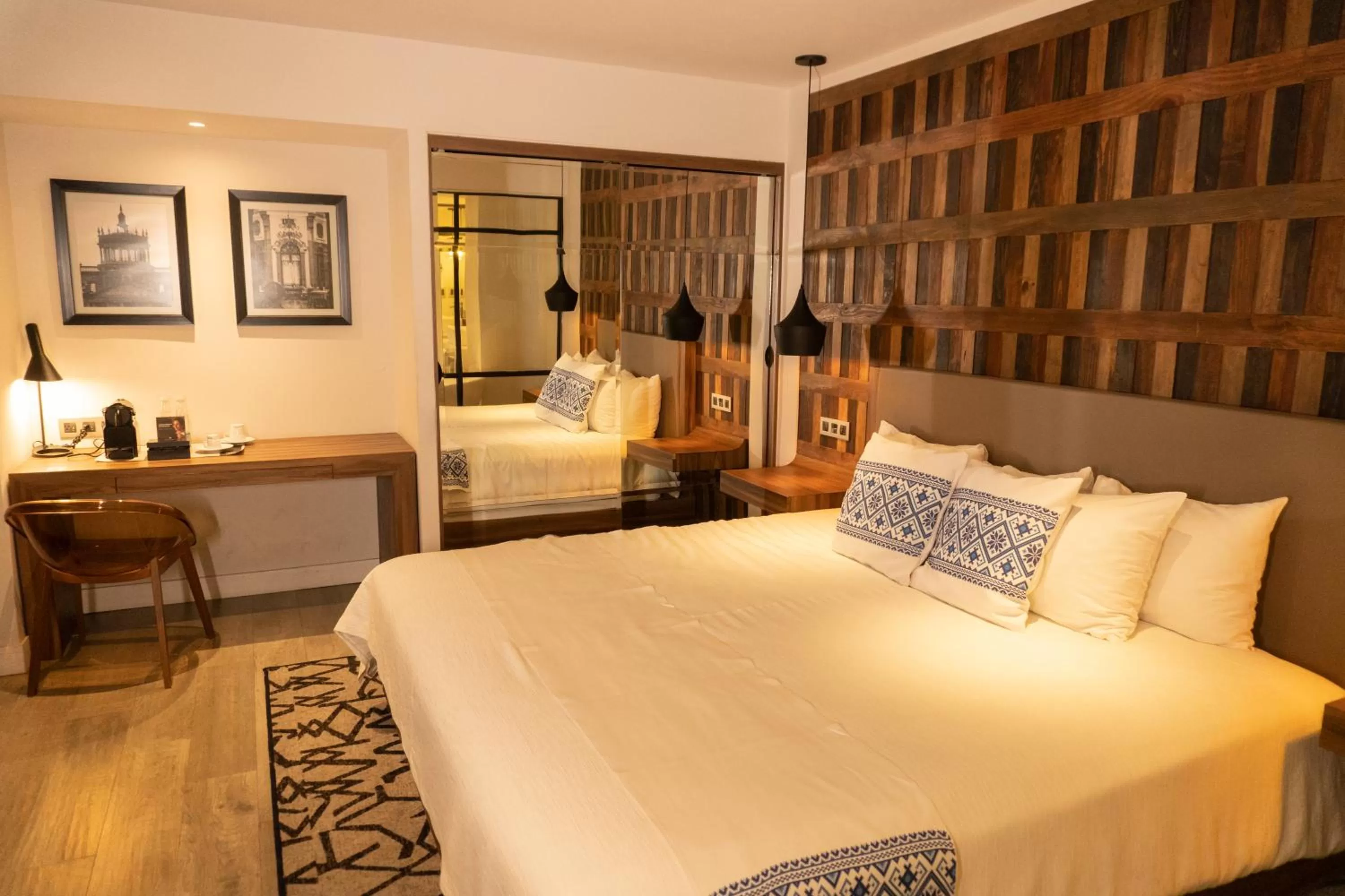 Bed in Hotel Indigo Guadalajara Expo by IHG