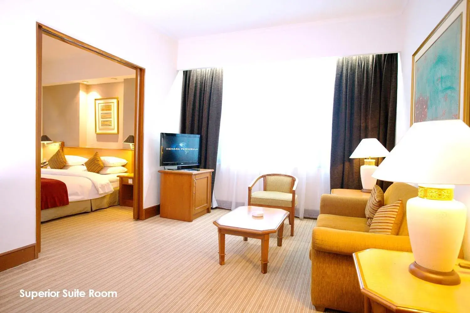 Living room, Seating Area in Menara Peninsula Hotel