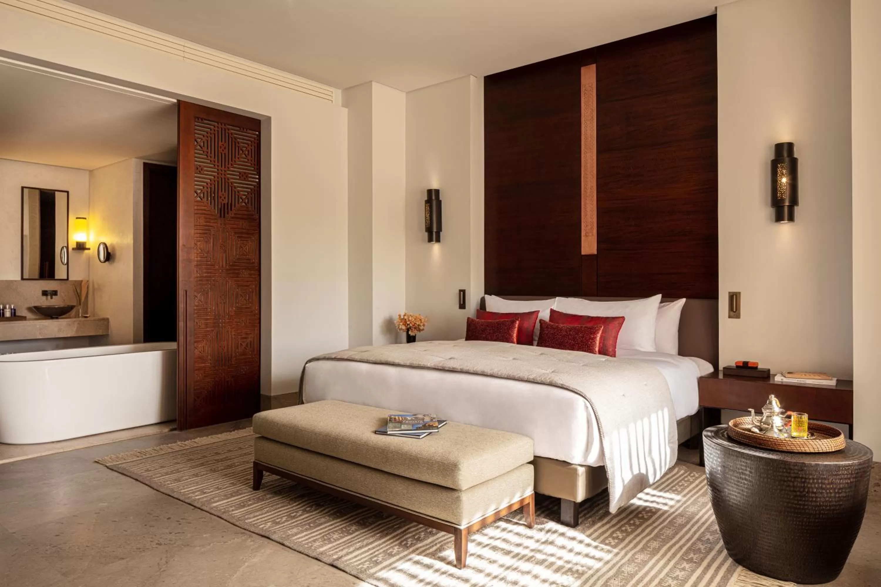 Bed in Anantara Sahara-Tozeur Resort & Villas