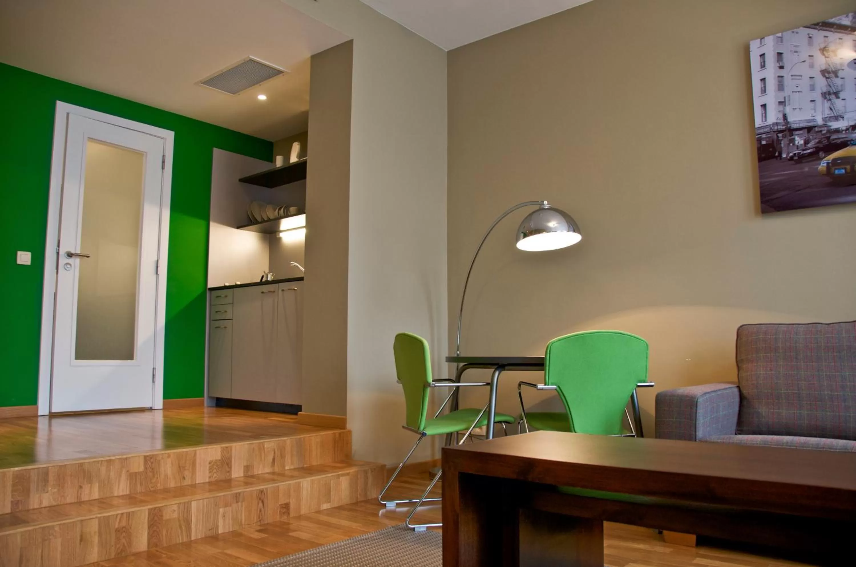 Kitchen or kitchenette in MAS Aparthotel EU