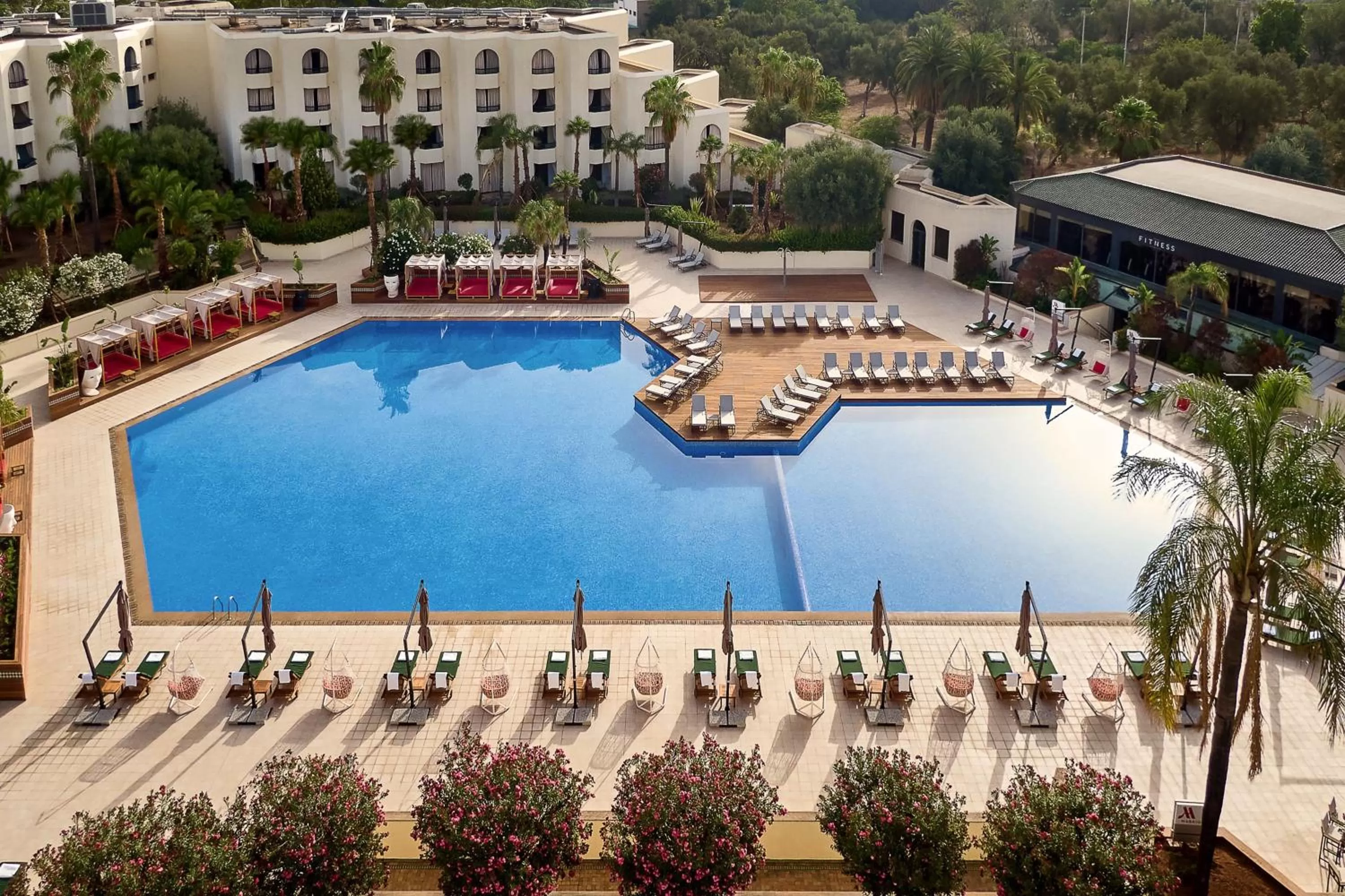 Swimming pool in Fes Marriott Hotel Jnan Palace