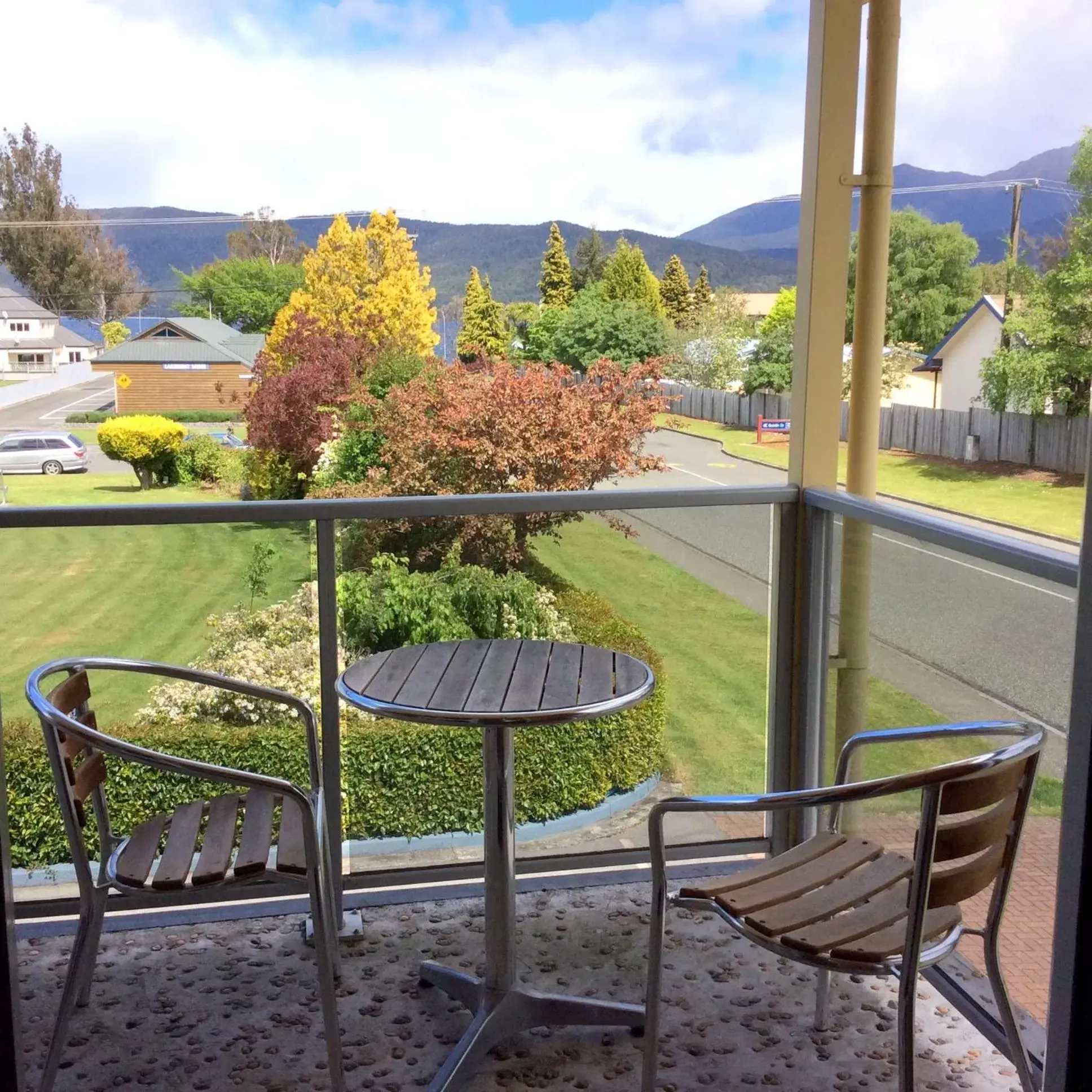 View (from property/room), Balcony/Terrace in Alpine View Motel