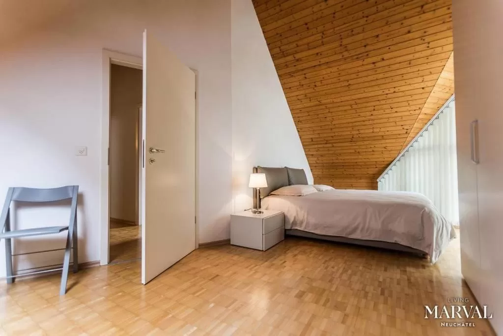 Bedroom, Bed in Les Galeries Marval