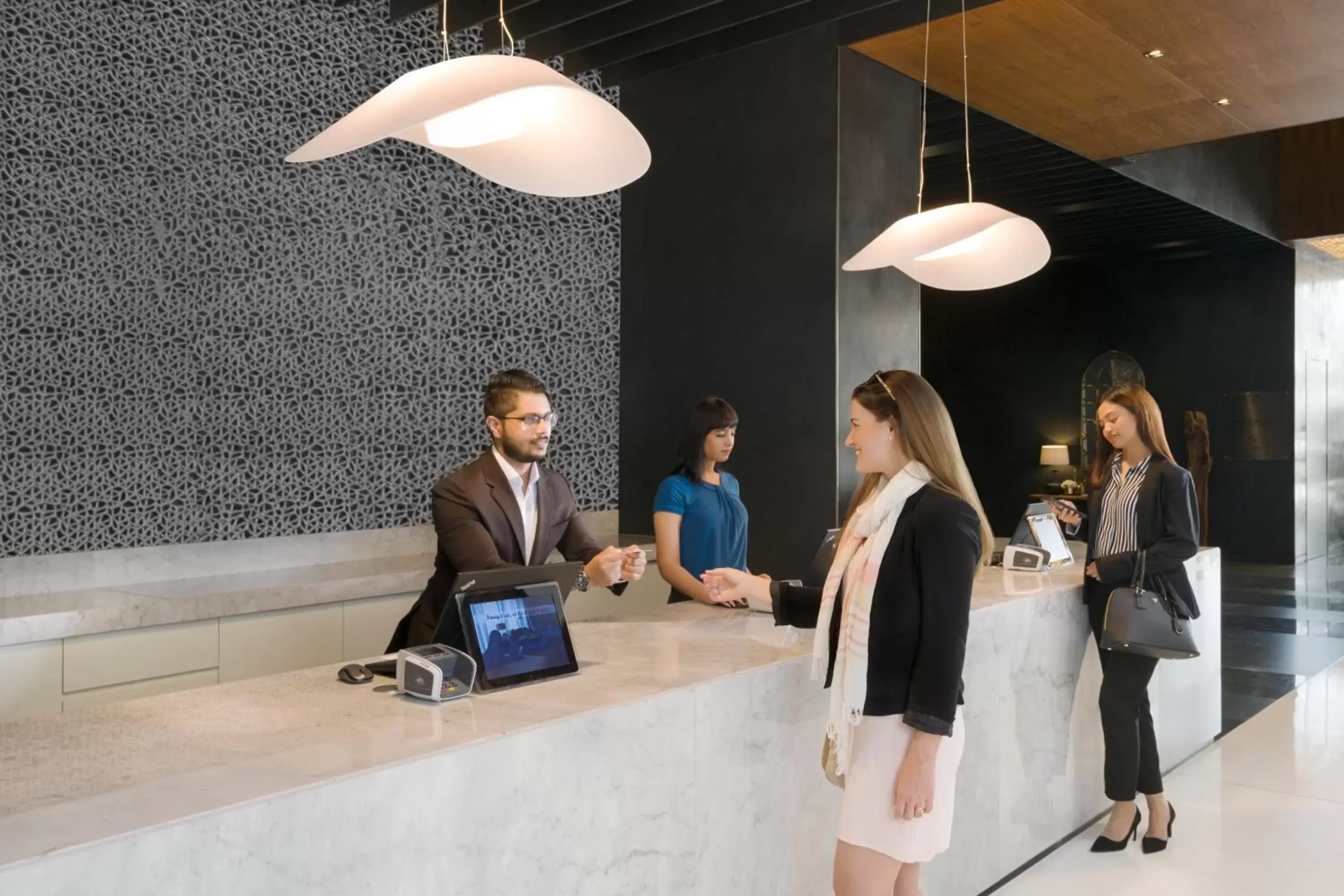 Lobby or reception in Hyatt Place Dubai Wasl District Residences