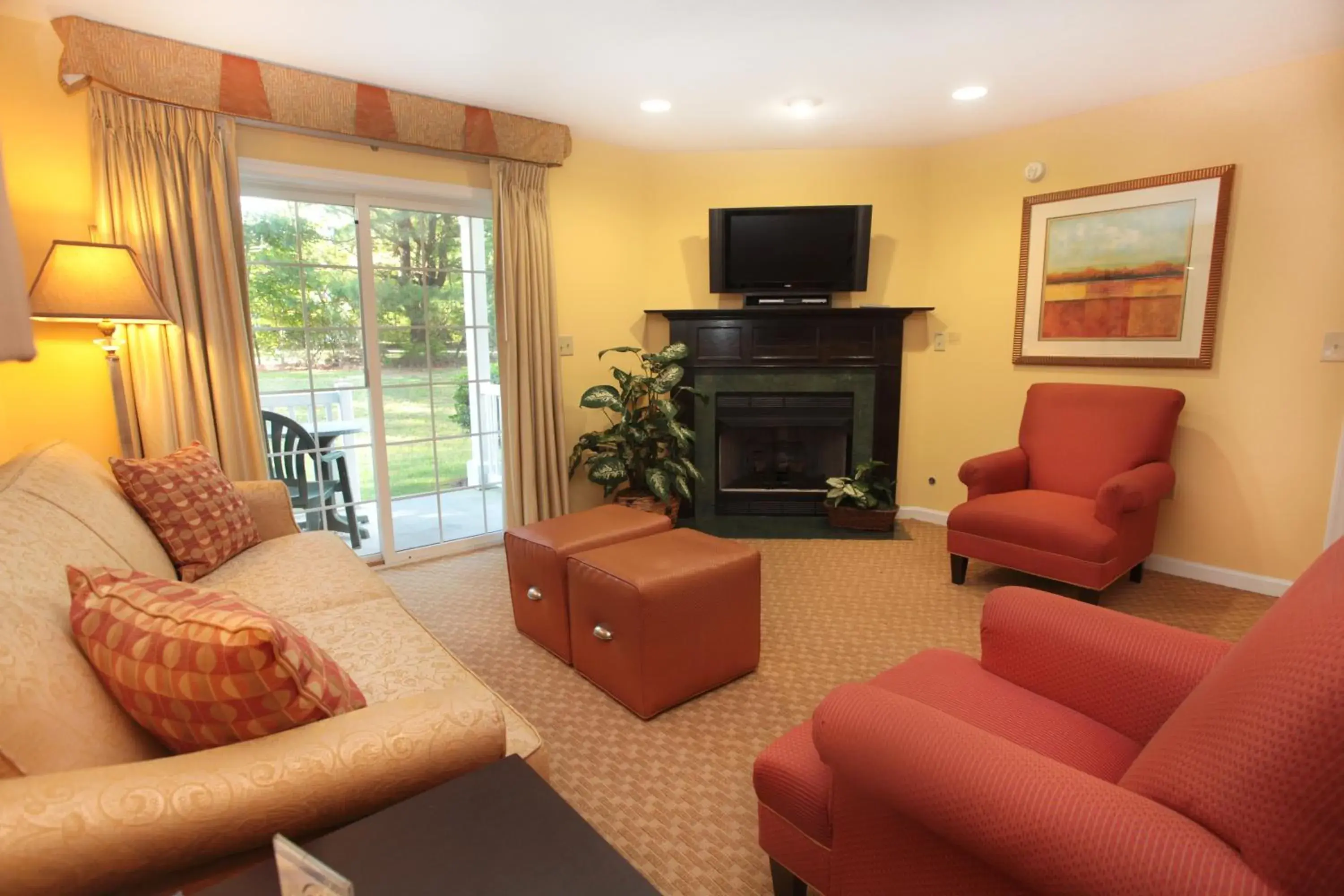 Living room, Seating Area in Vacation Village at Williamsburg