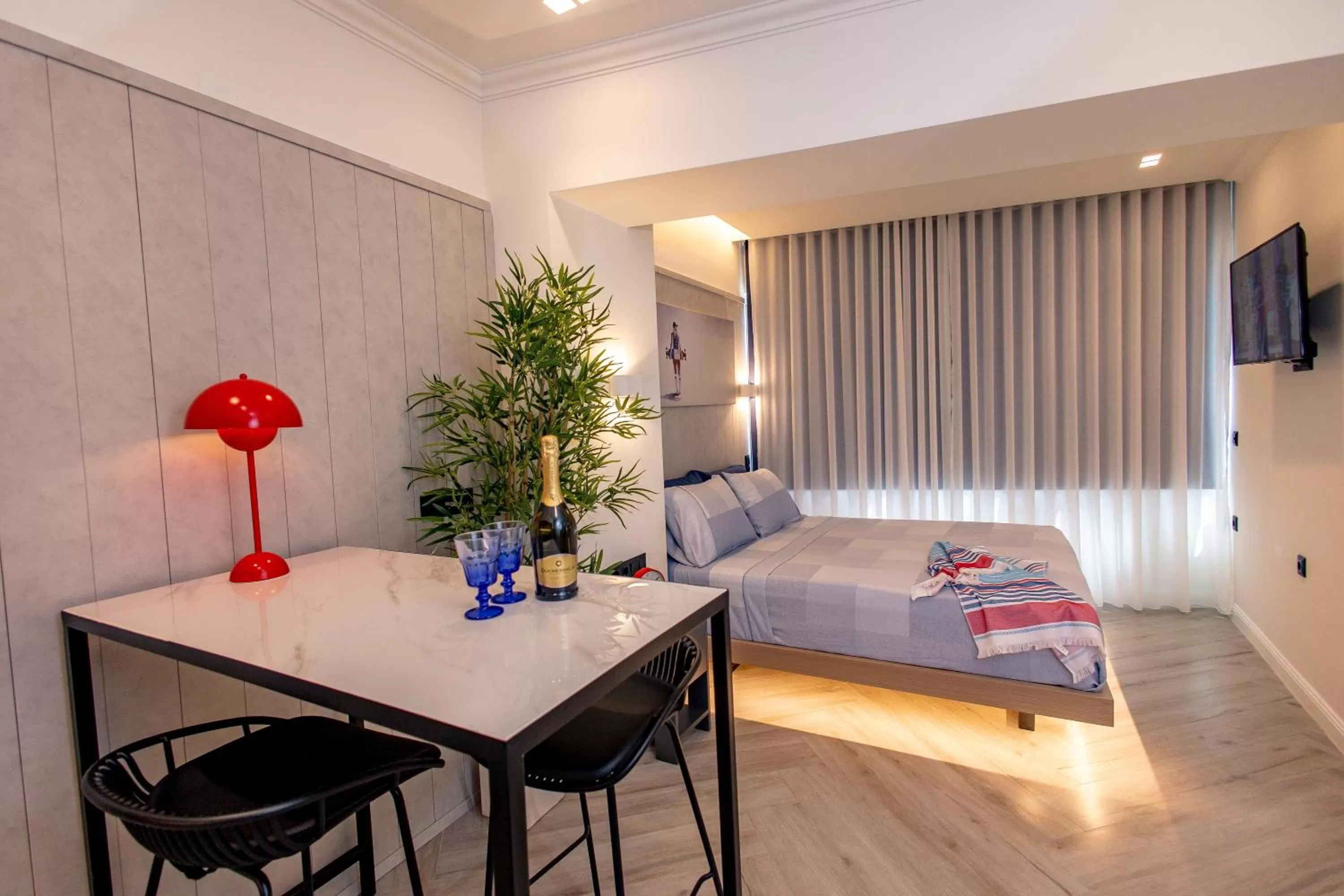 Bedroom in Triple A @ Trendy Psiri - Art & Nightlife
