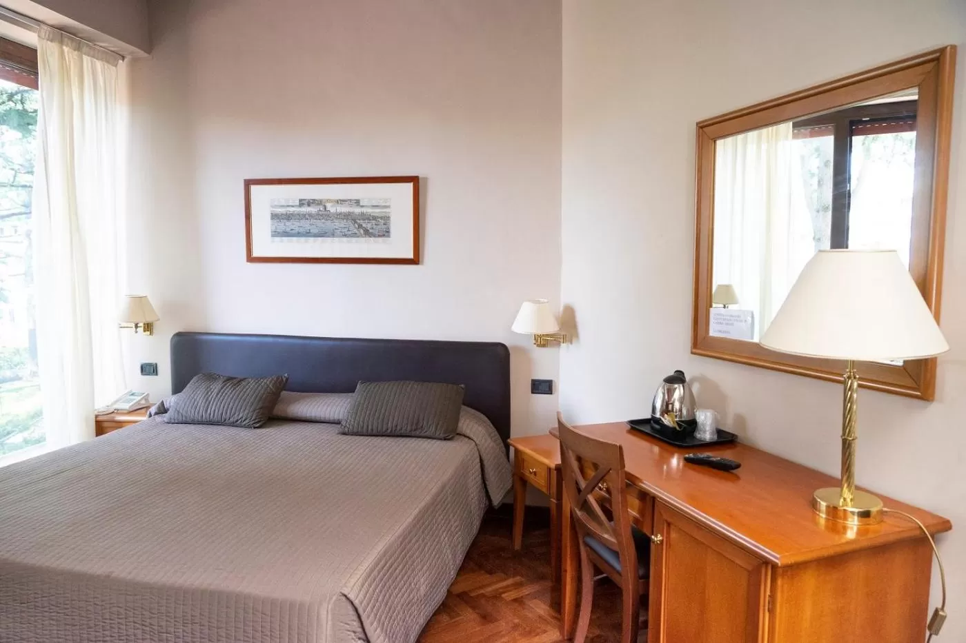 View (from property/room), Bed in Hotel San Giorgio