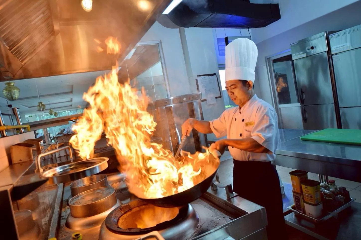 Kitchen or kitchenette in The New Atrium Hotel Yogyakarta