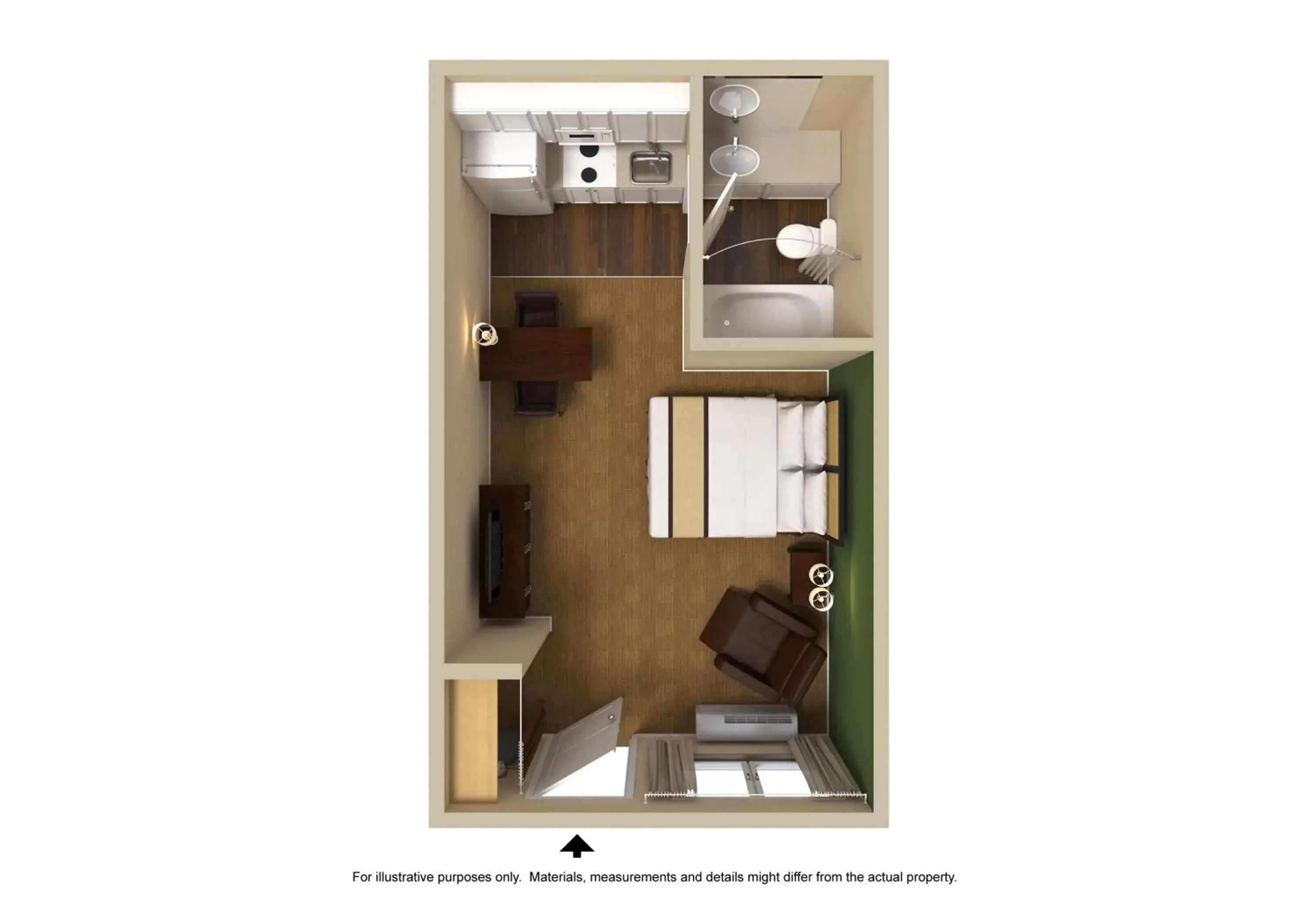 Floor Plan in Extended Stay America Suites - Newport News - Oyster Point