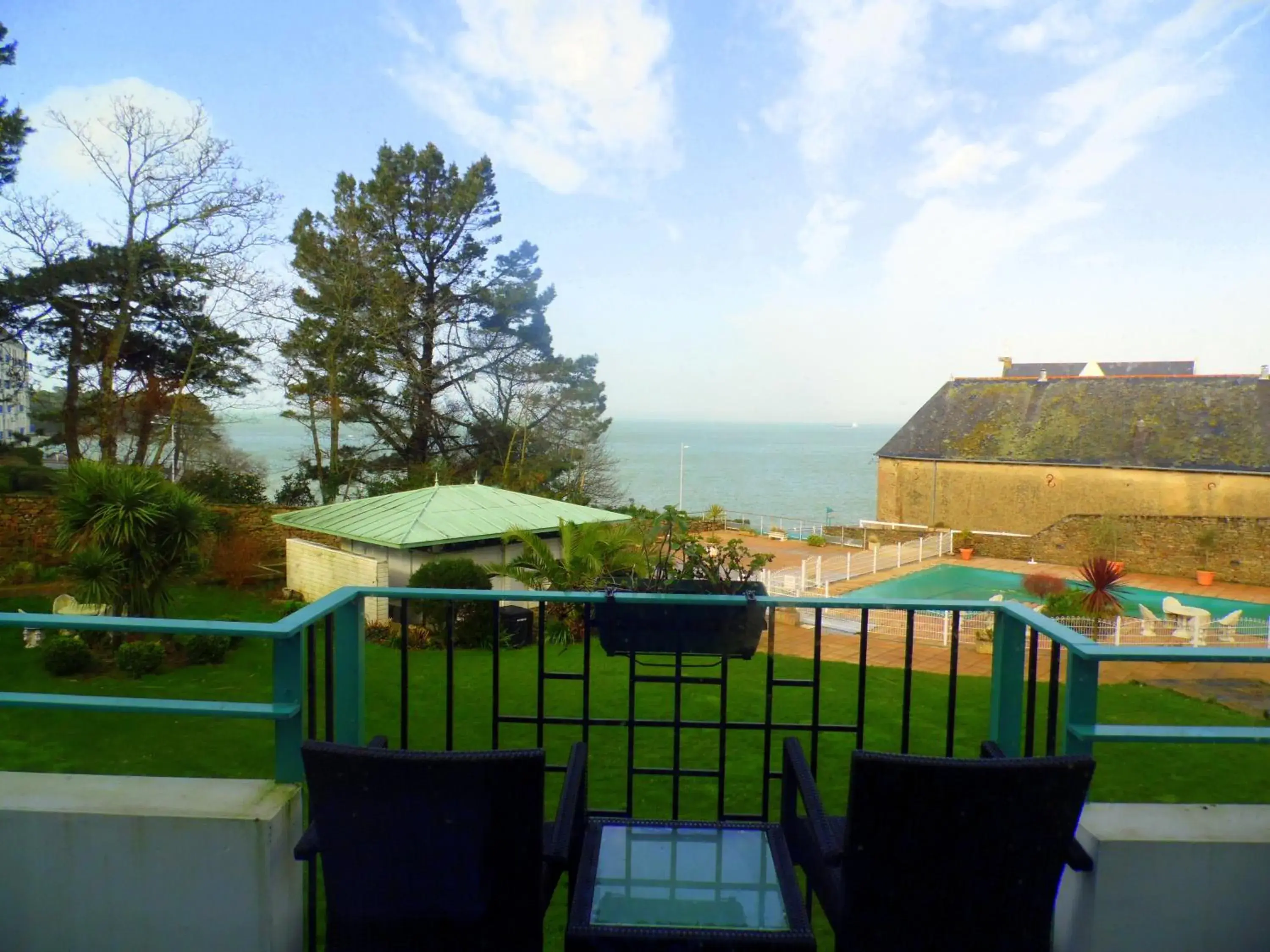 View (from property/room), Balcony/Terrace in Clos de Vallombreuse, The Originals Relais (Relais du Silence)