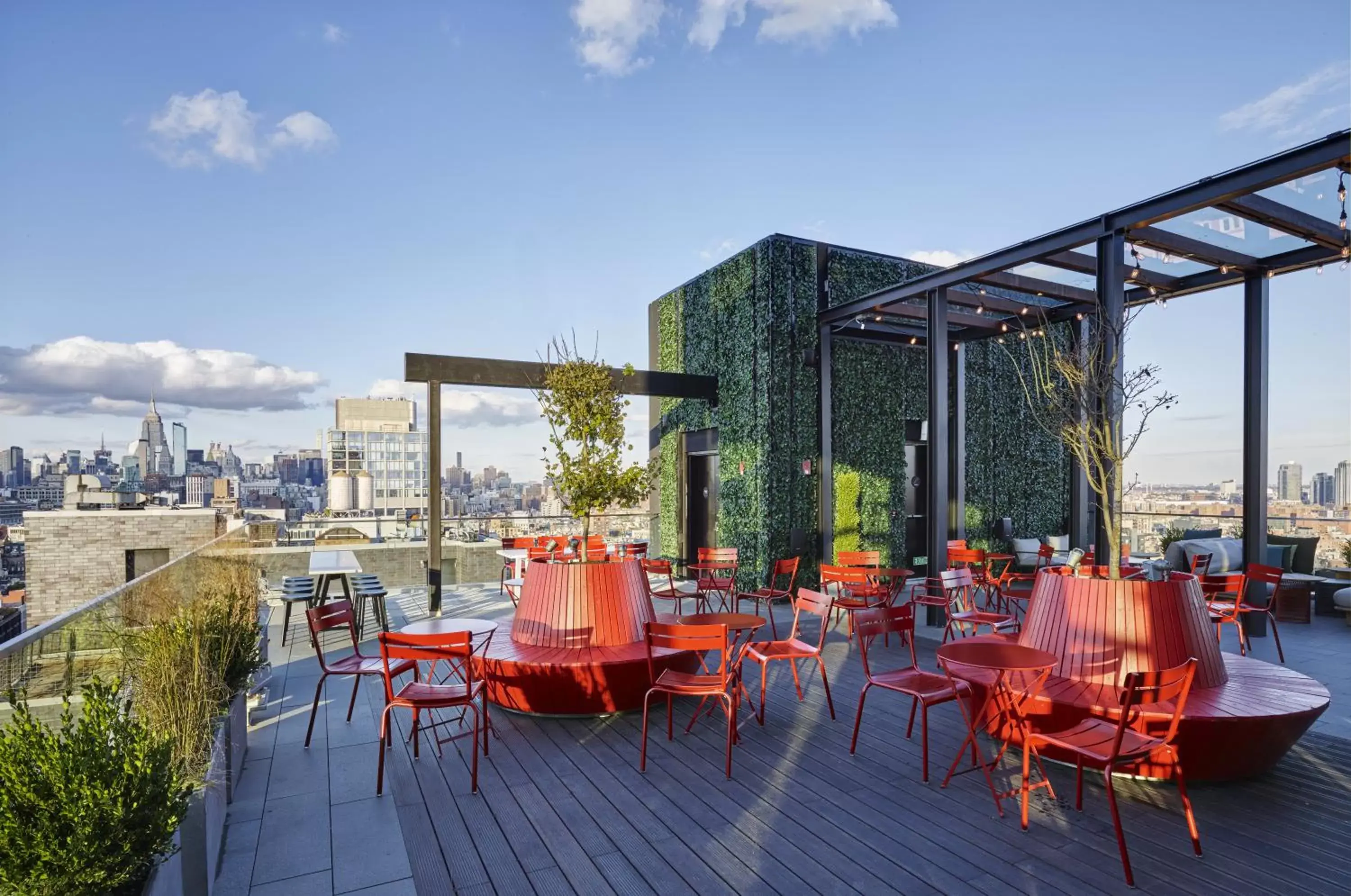 Balcony/Terrace, Restaurant/Places to Eat in citizenM New York Bowery