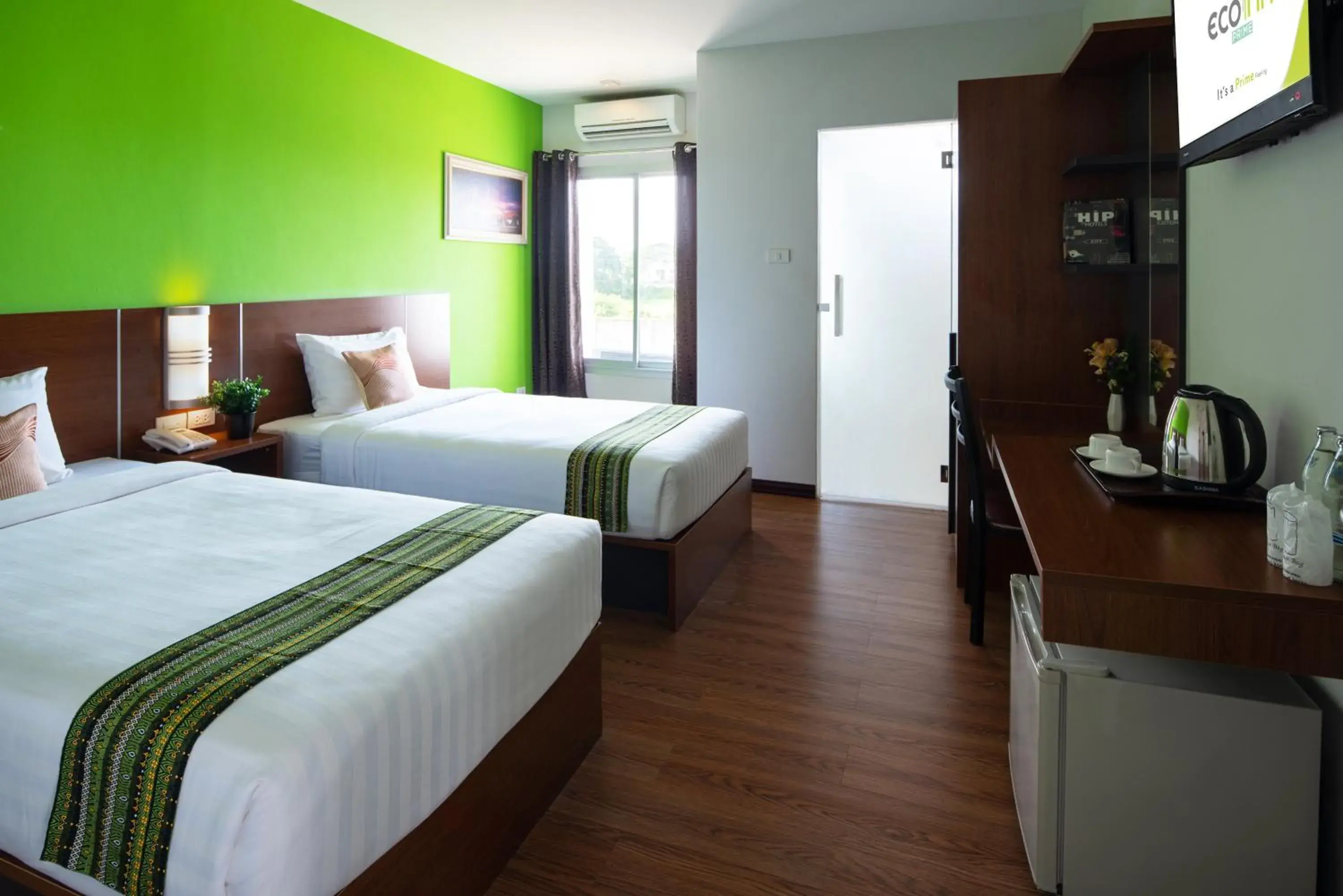 Bed in Eco Inn Prime Nakhon Si Thammarat