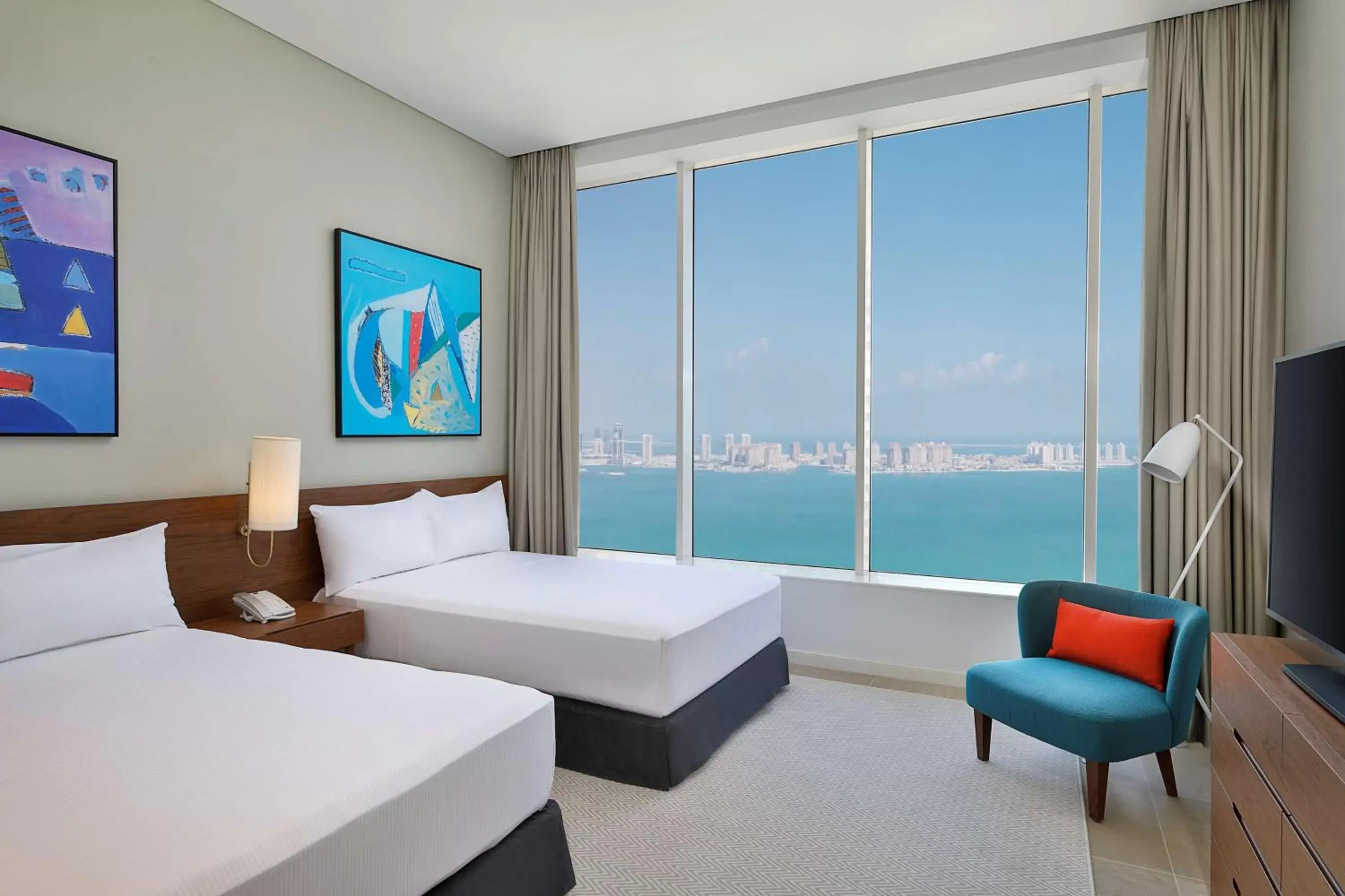 Bed in Aleph Doha Residences, Curio Collection By Hilton Bed in Aleph Doha Residences, Curio Collection By Hilton