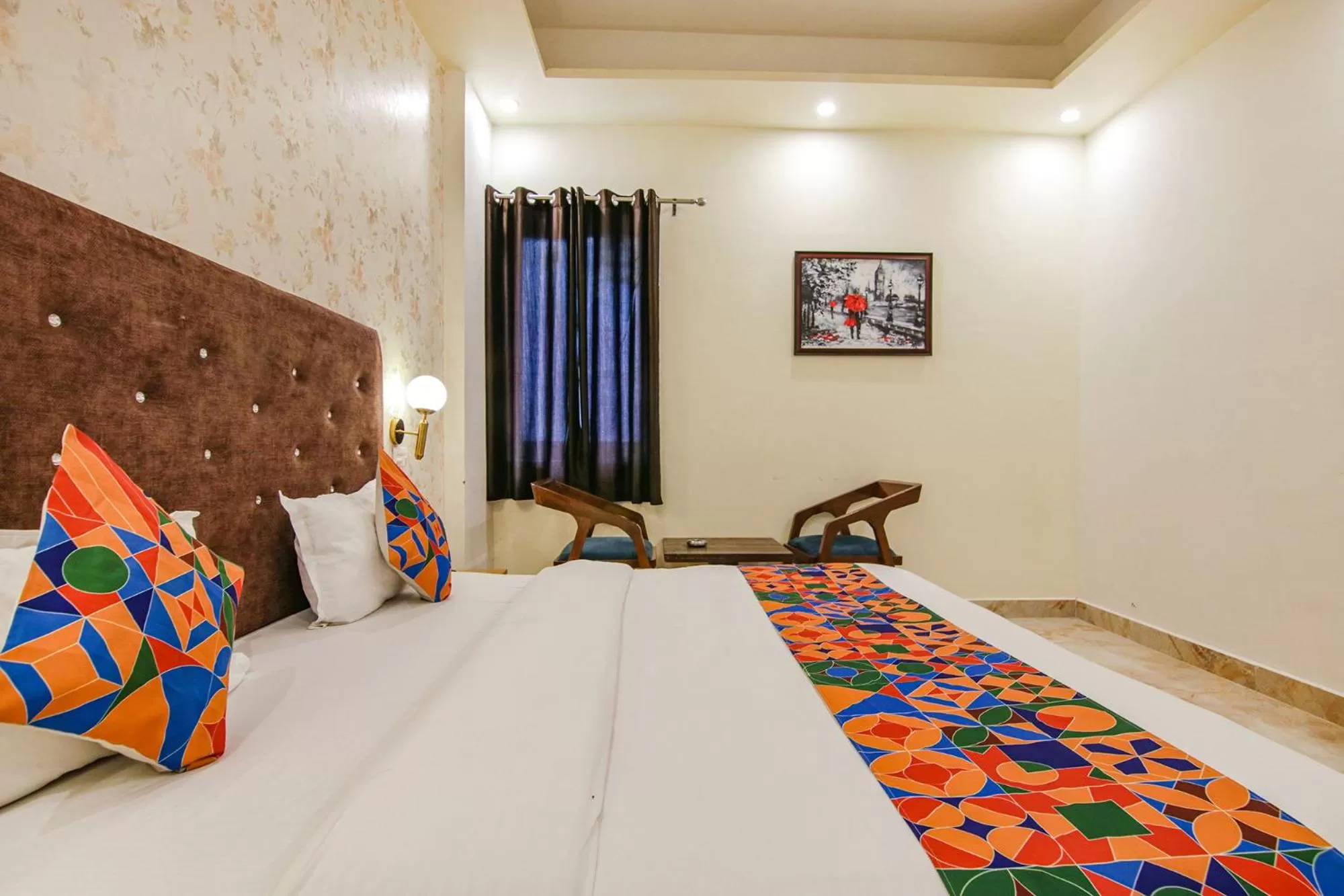 Bed in FabHotel Crown Star