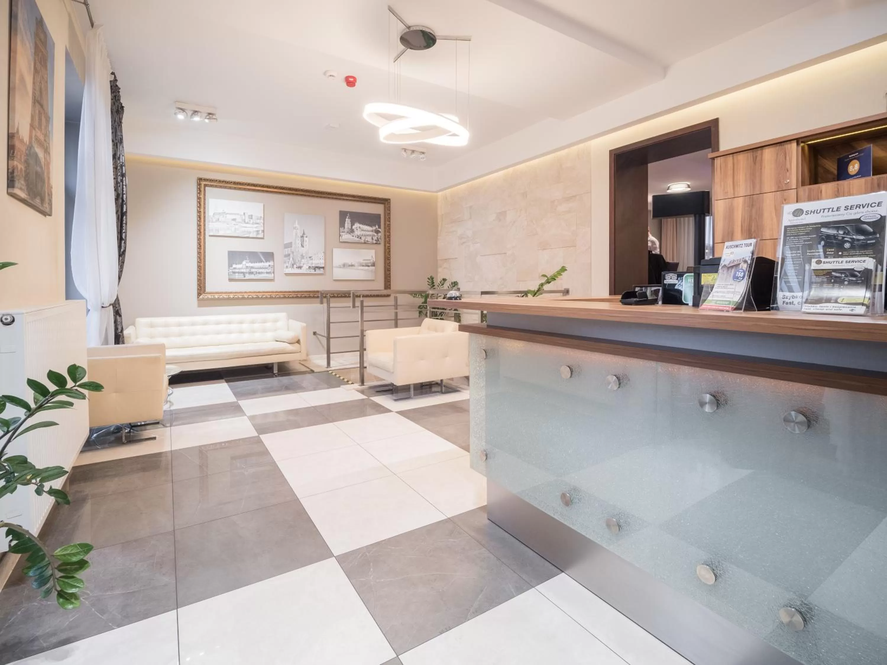 Lobby or reception in Hotel Miodowa