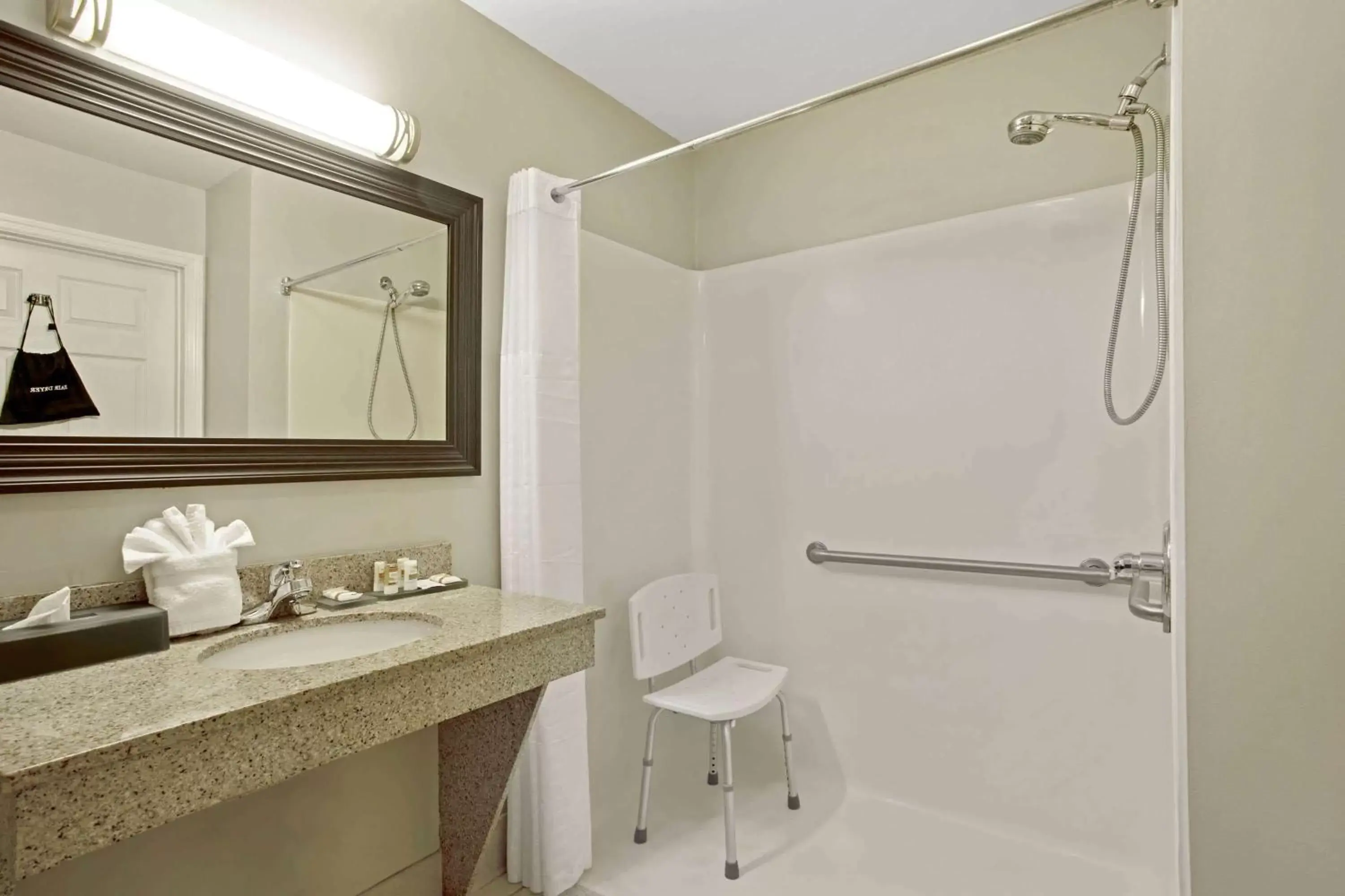 Shower, Bathroom in La Quinta by Wyndham PCB Coastal Palms