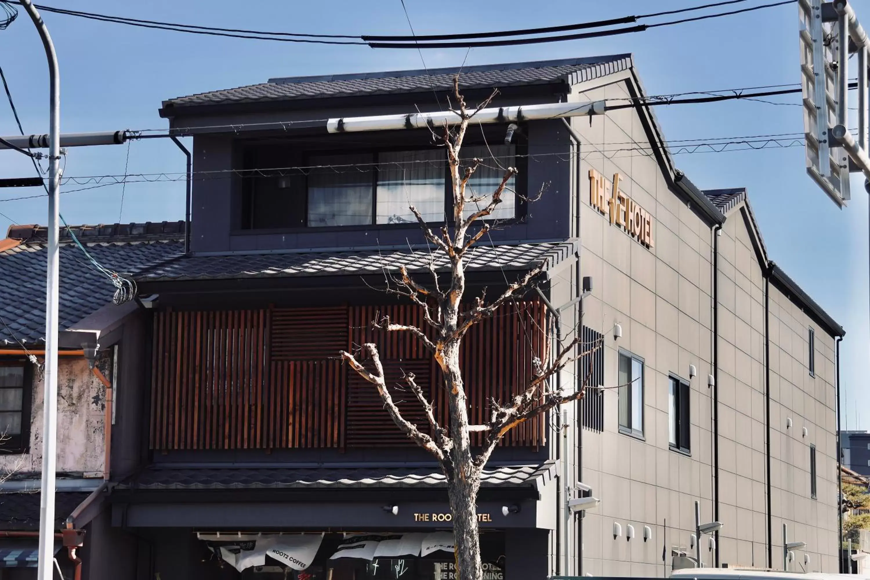 Property building, Winter in THE ROOT2 HOTEL