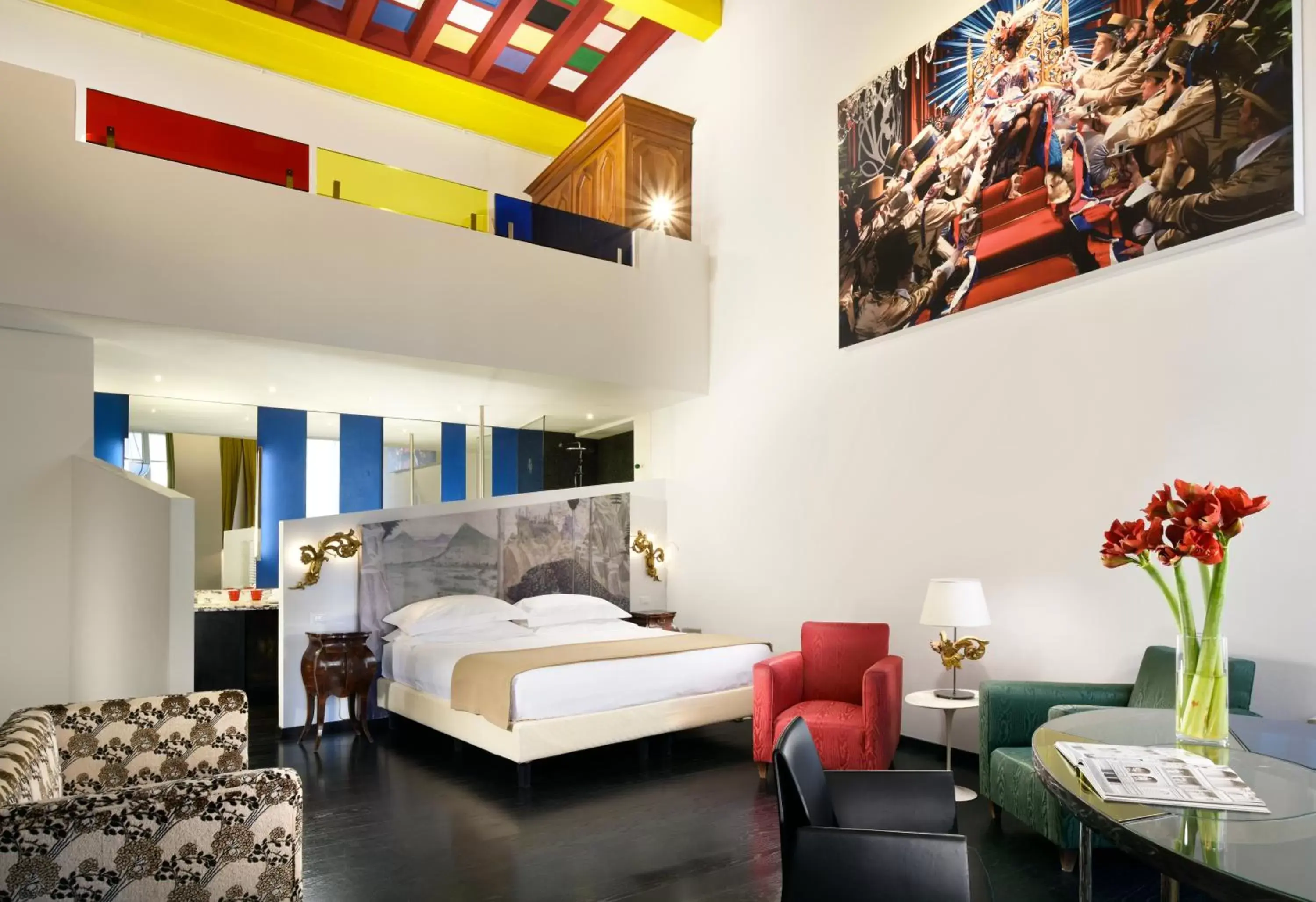 Bed in Leone Blu Suites | UNA Esperienze