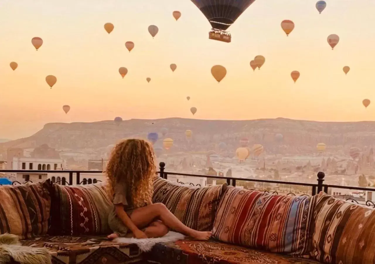 Balcony/Terrace in Osmanli Cappadocia Hotel
